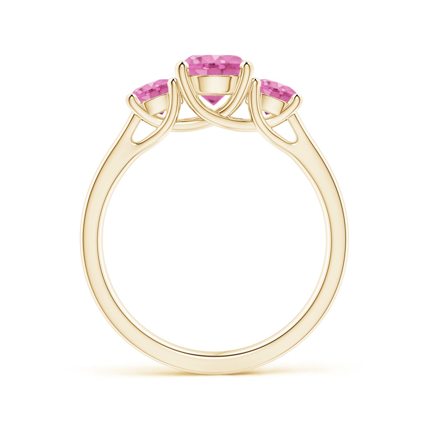 AA - Pink Sapphire / 1.66 CT / 14 KT Yellow Gold