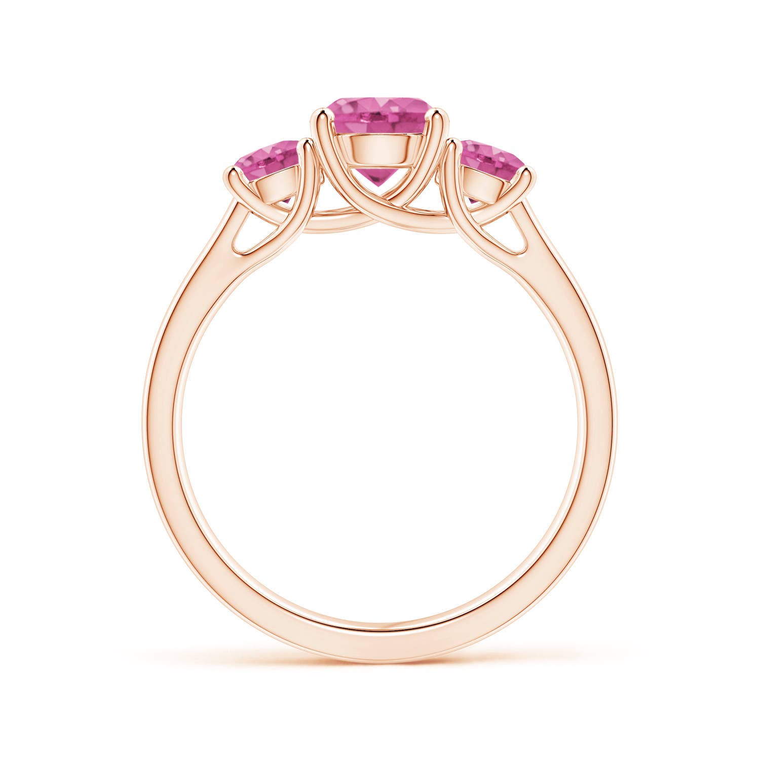 AAA - Pink Sapphire / 1.66 CT / 14 KT Rose Gold