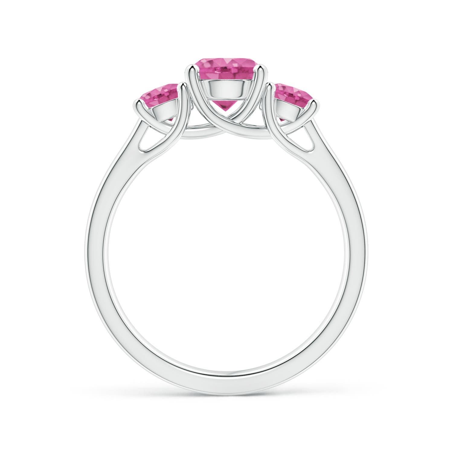 AAA - Pink Sapphire / 1.66 CT / 14 KT White Gold