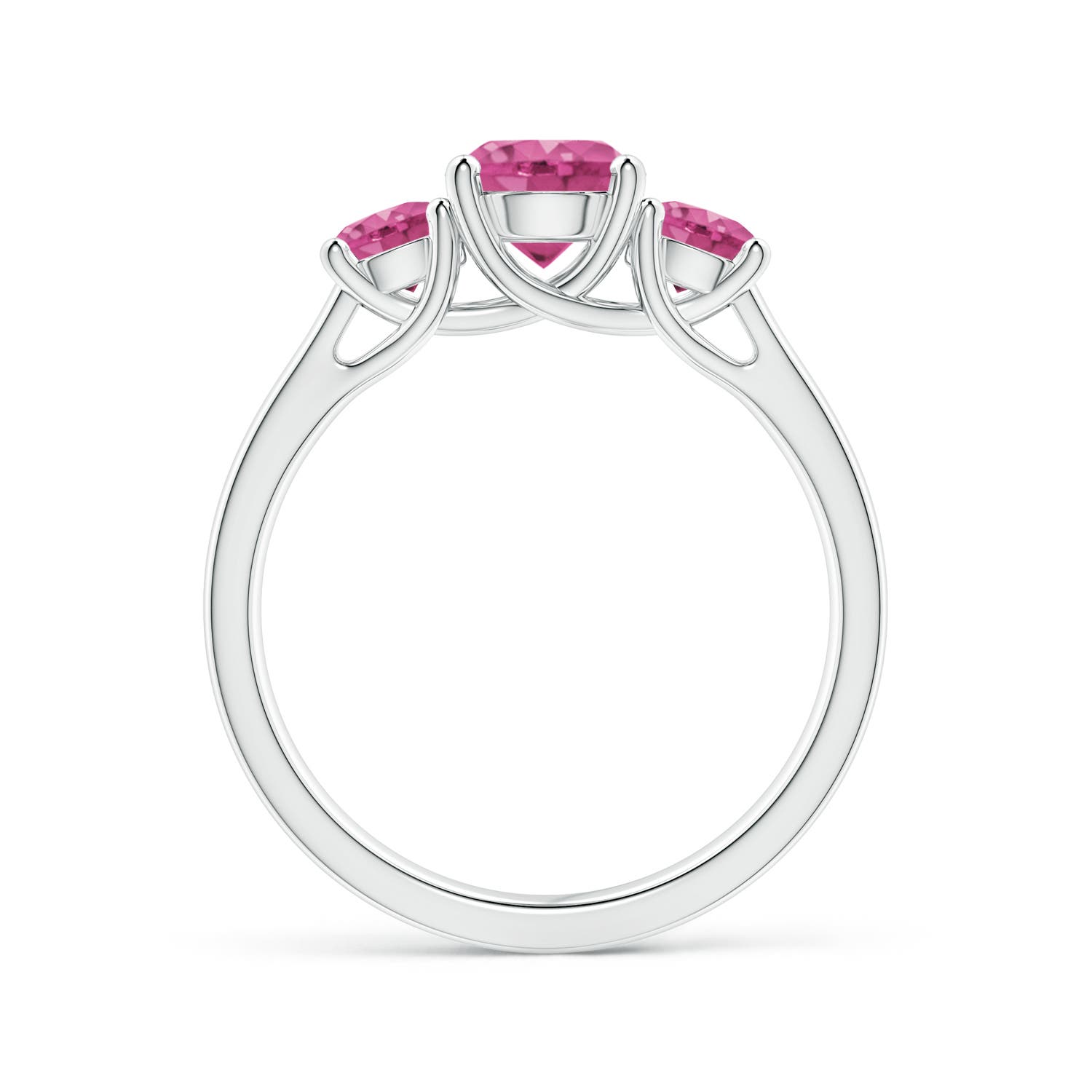 AAAA - Pink Sapphire / 1.66 CT / 14 KT White Gold