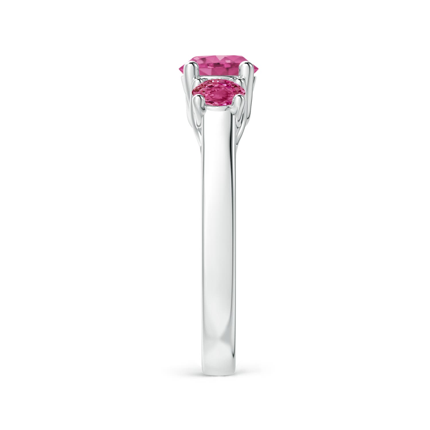 AAAA - Pink Sapphire / 1.66 CT / 14 KT White Gold