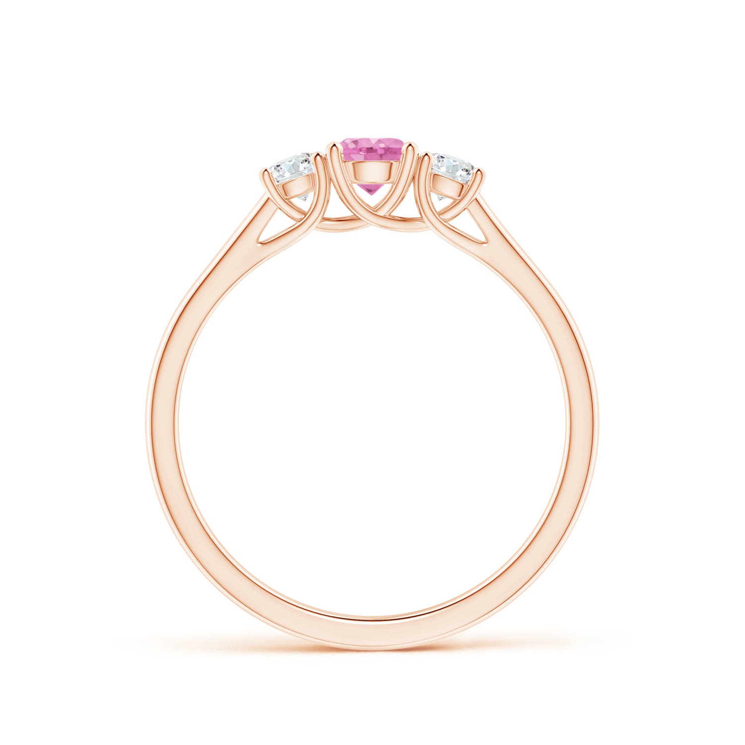 A - Pink Sapphire / 0.54 CT / 14 KT Rose Gold