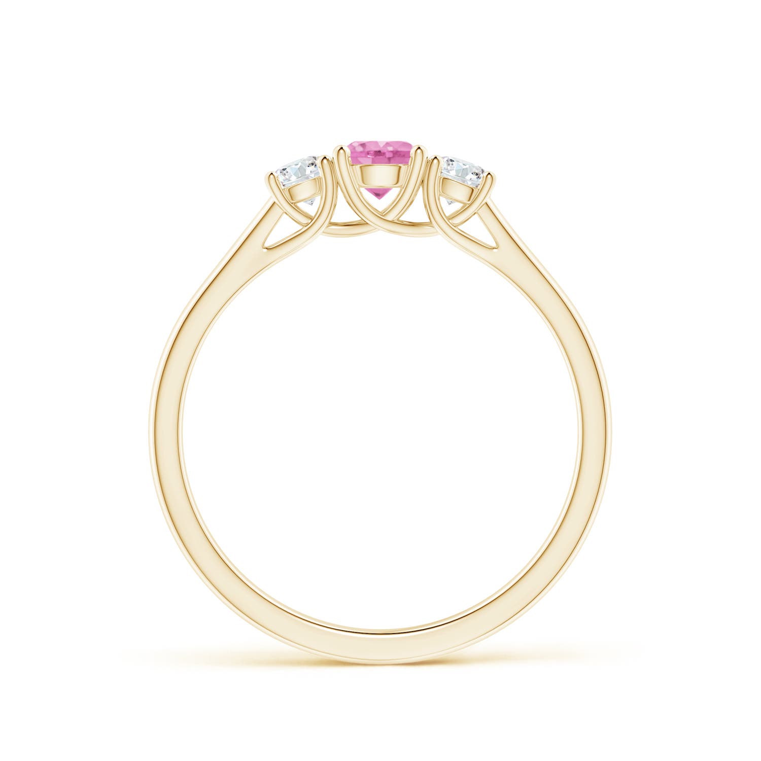 A - Pink Sapphire / 0.54 CT / 14 KT Yellow Gold