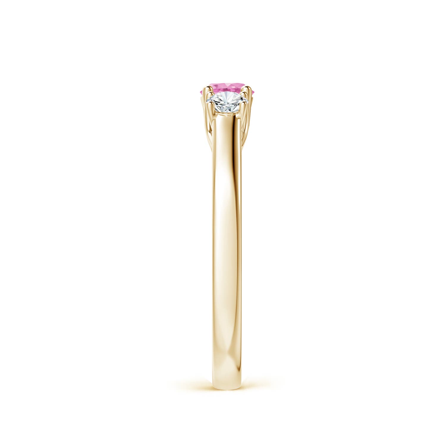 A - Pink Sapphire / 0.54 CT / 14 KT Yellow Gold