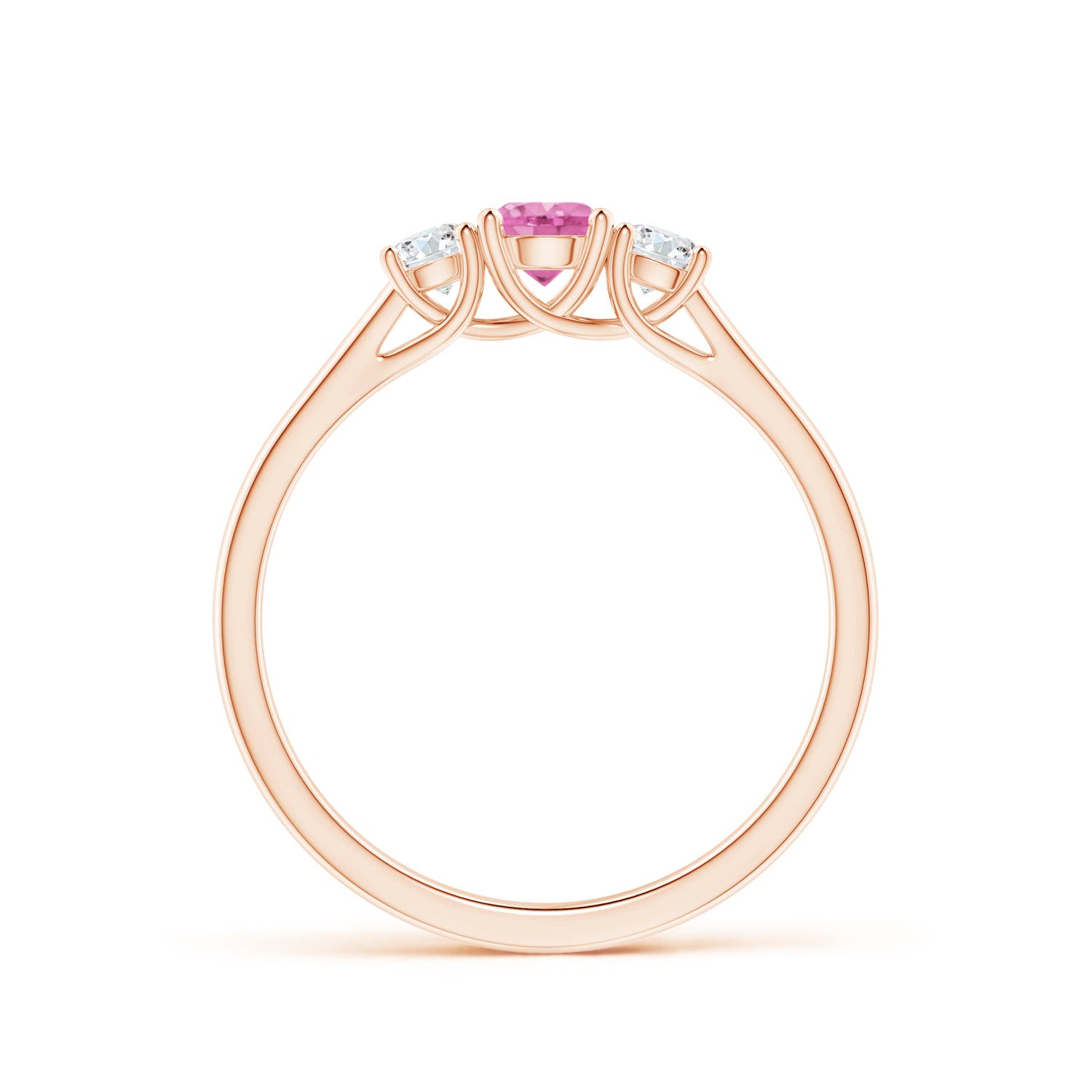 AA - Pink Sapphire / 0.54 CT / 14 KT Rose Gold