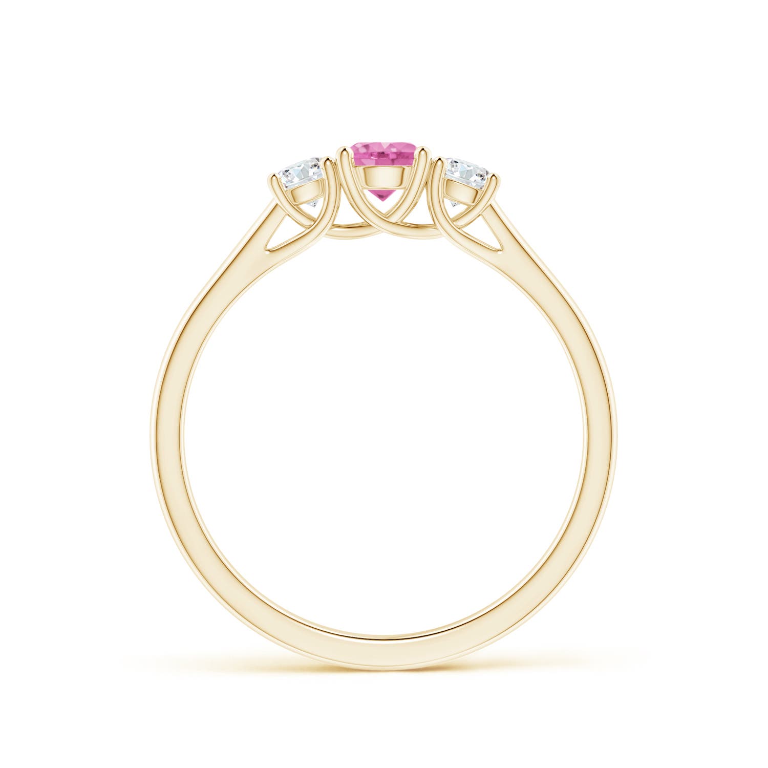 AA - Pink Sapphire / 0.54 CT / 14 KT Yellow Gold