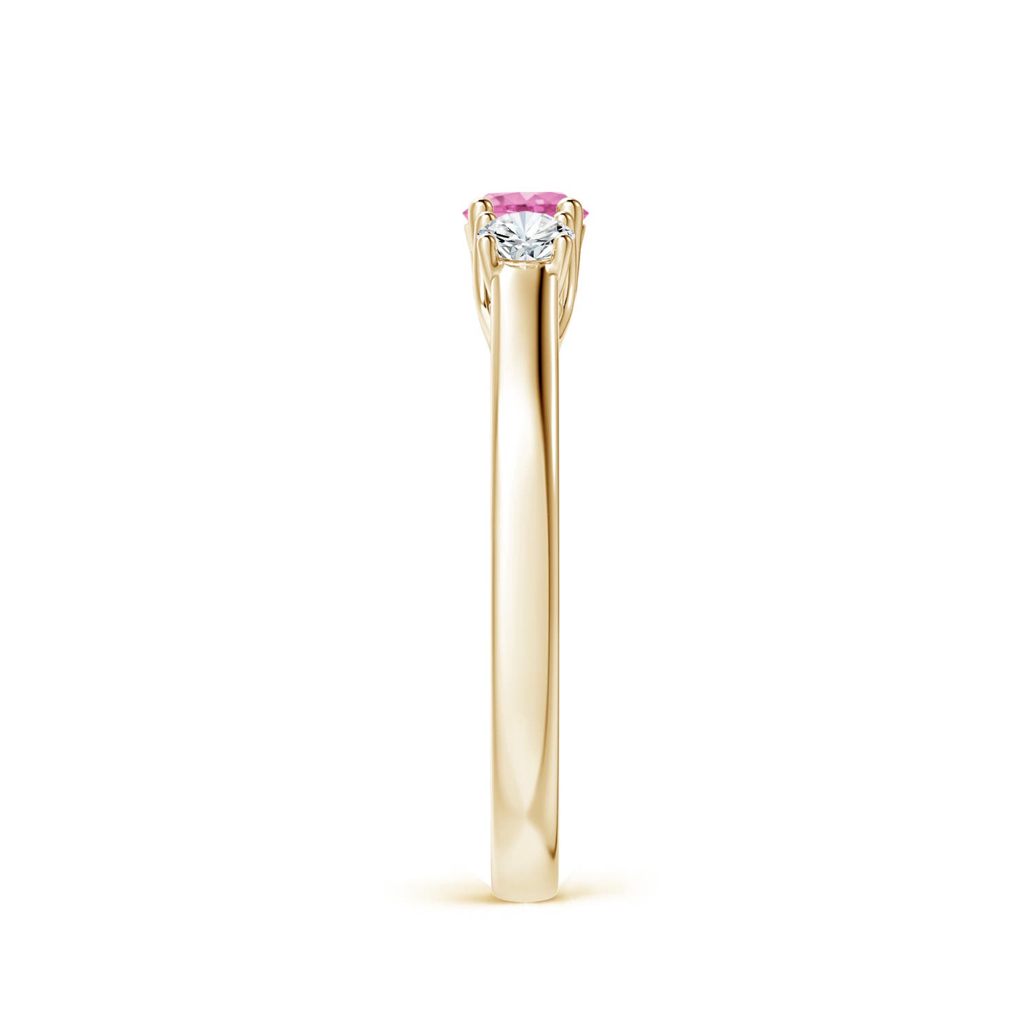 AA - Pink Sapphire / 0.54 CT / 14 KT Yellow Gold