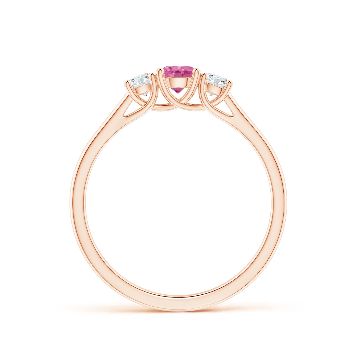 AAA - Pink Sapphire / 0.54 CT / 14 KT Rose Gold