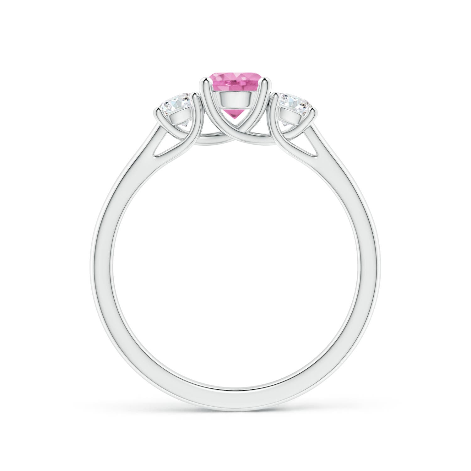 A - Pink Sapphire / 0.92 CT / 14 KT White Gold