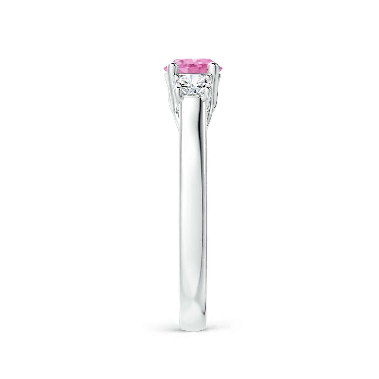 A - Pink Sapphire / 0.92 CT / 14 KT White Gold