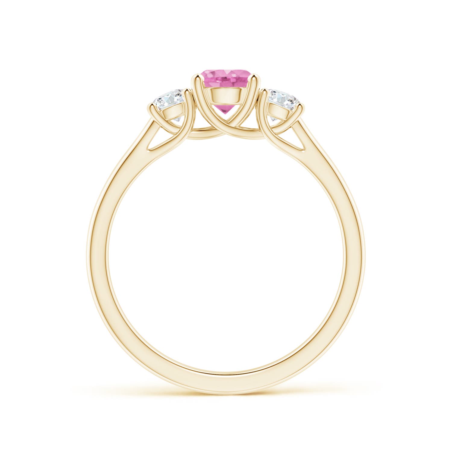 A - Pink Sapphire / 0.92 CT / 14 KT Yellow Gold