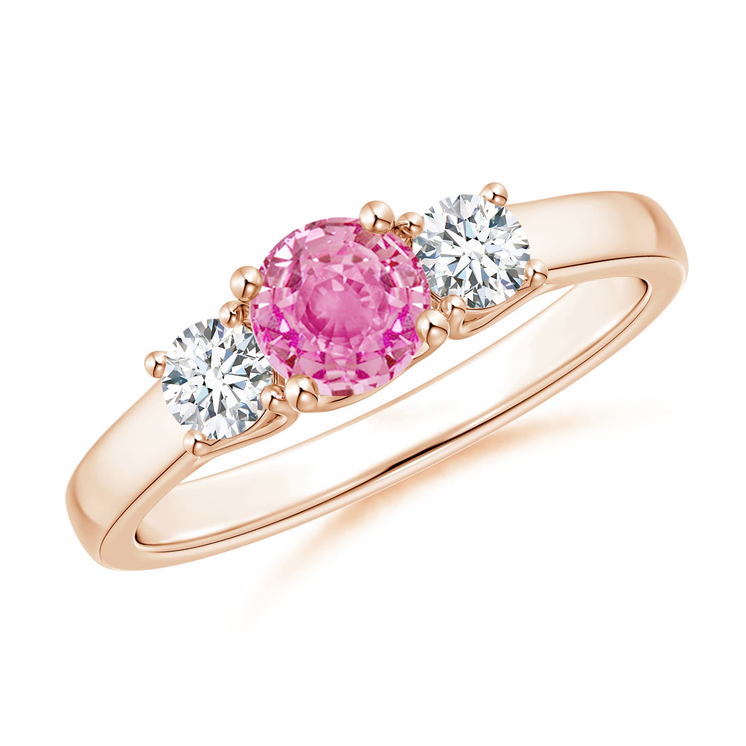 AA - Pink Sapphire / 0.92 CT / 14 KT Rose Gold