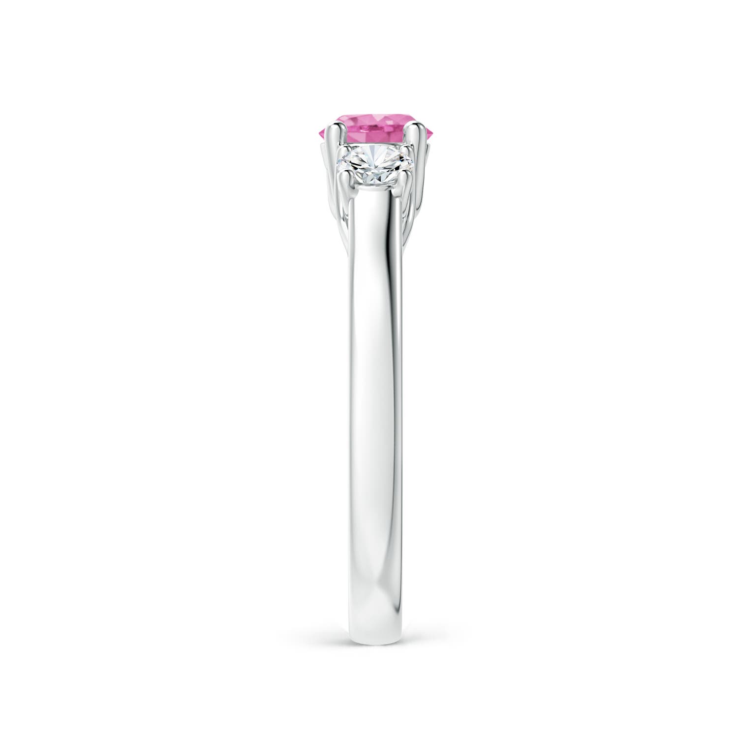 AA - Pink Sapphire / 0.92 CT / 14 KT White Gold