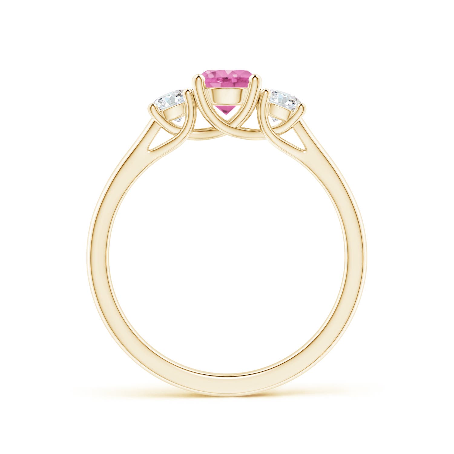 AA - Pink Sapphire / 0.92 CT / 14 KT Yellow Gold