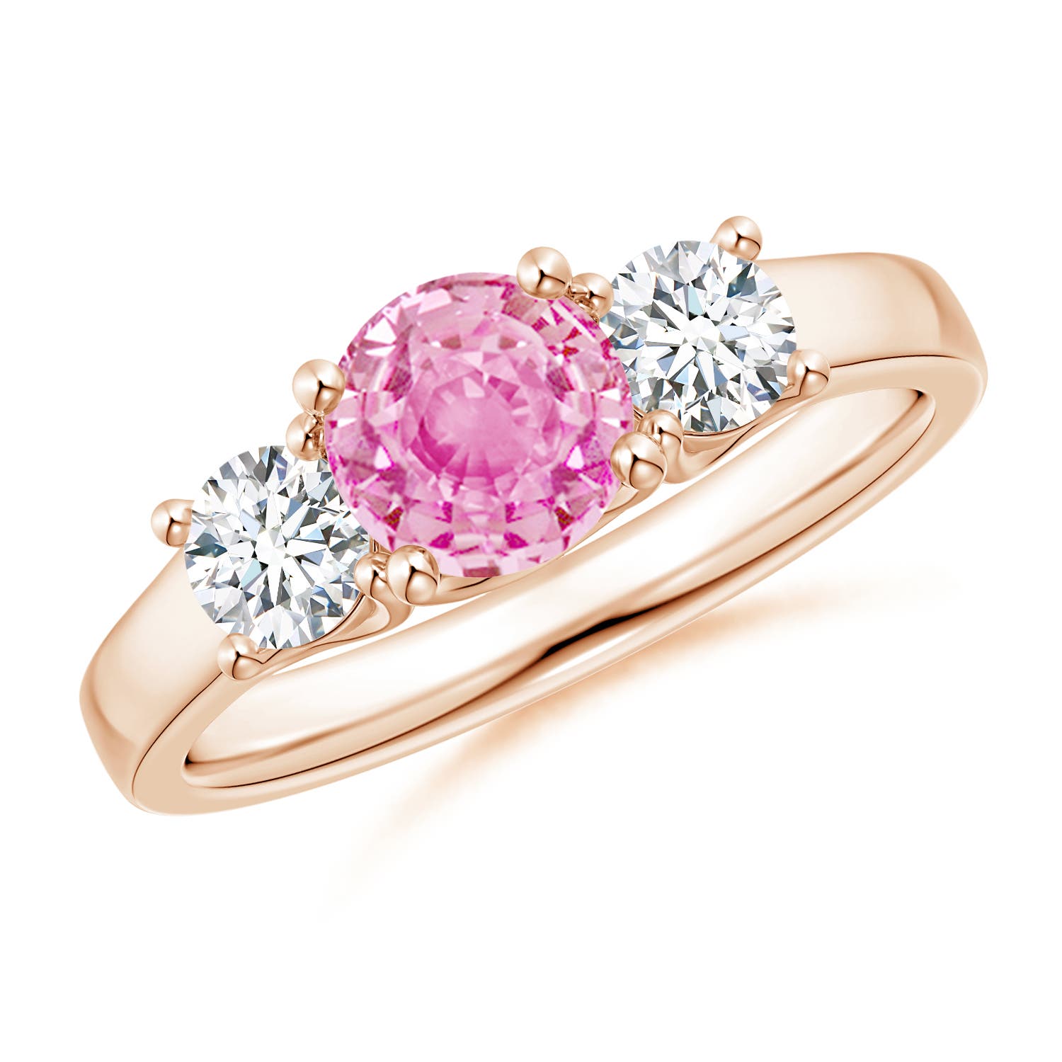 A - Pink Sapphire / 1.46 CT / 14 KT Rose Gold