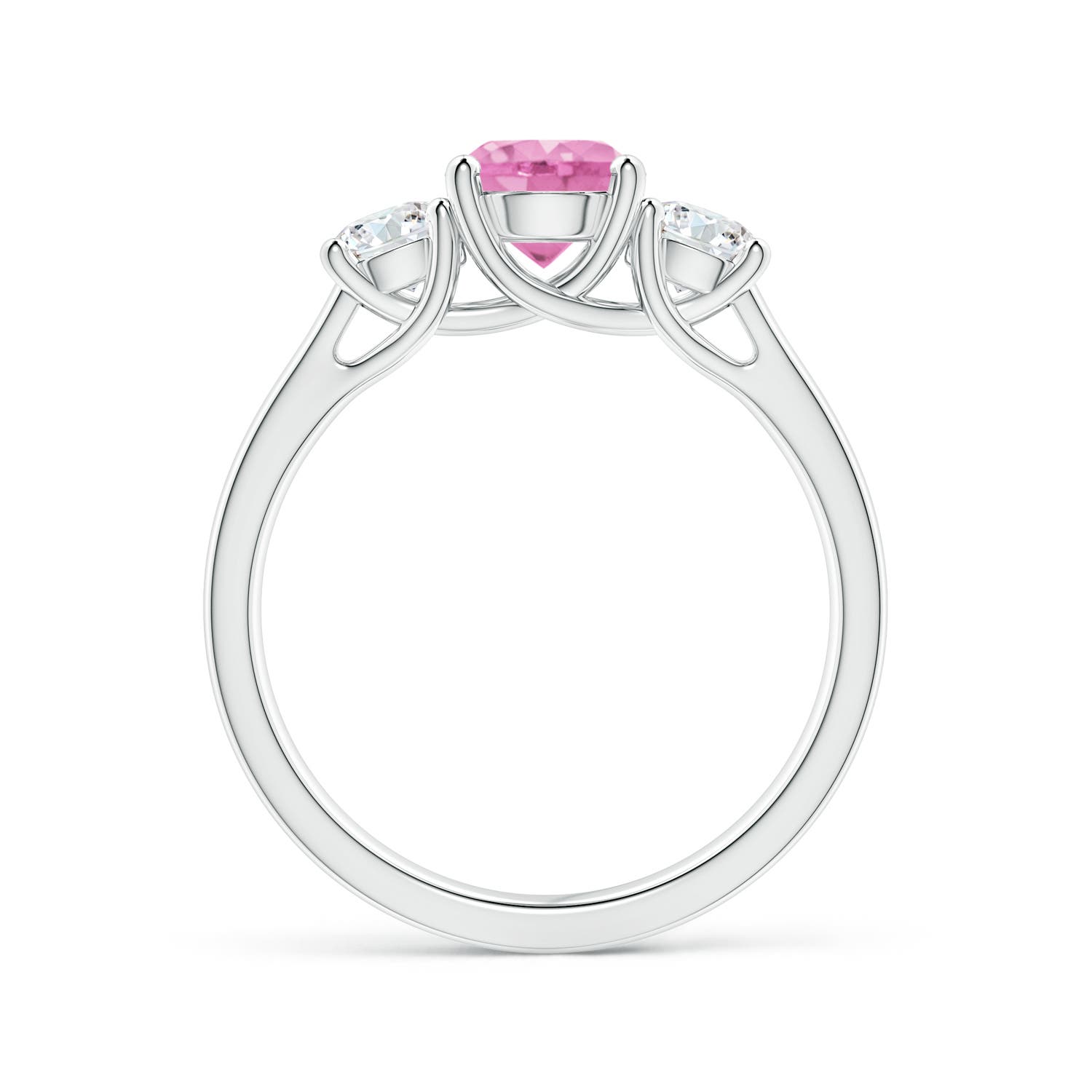 A - Pink Sapphire / 1.46 CT / 14 KT White Gold