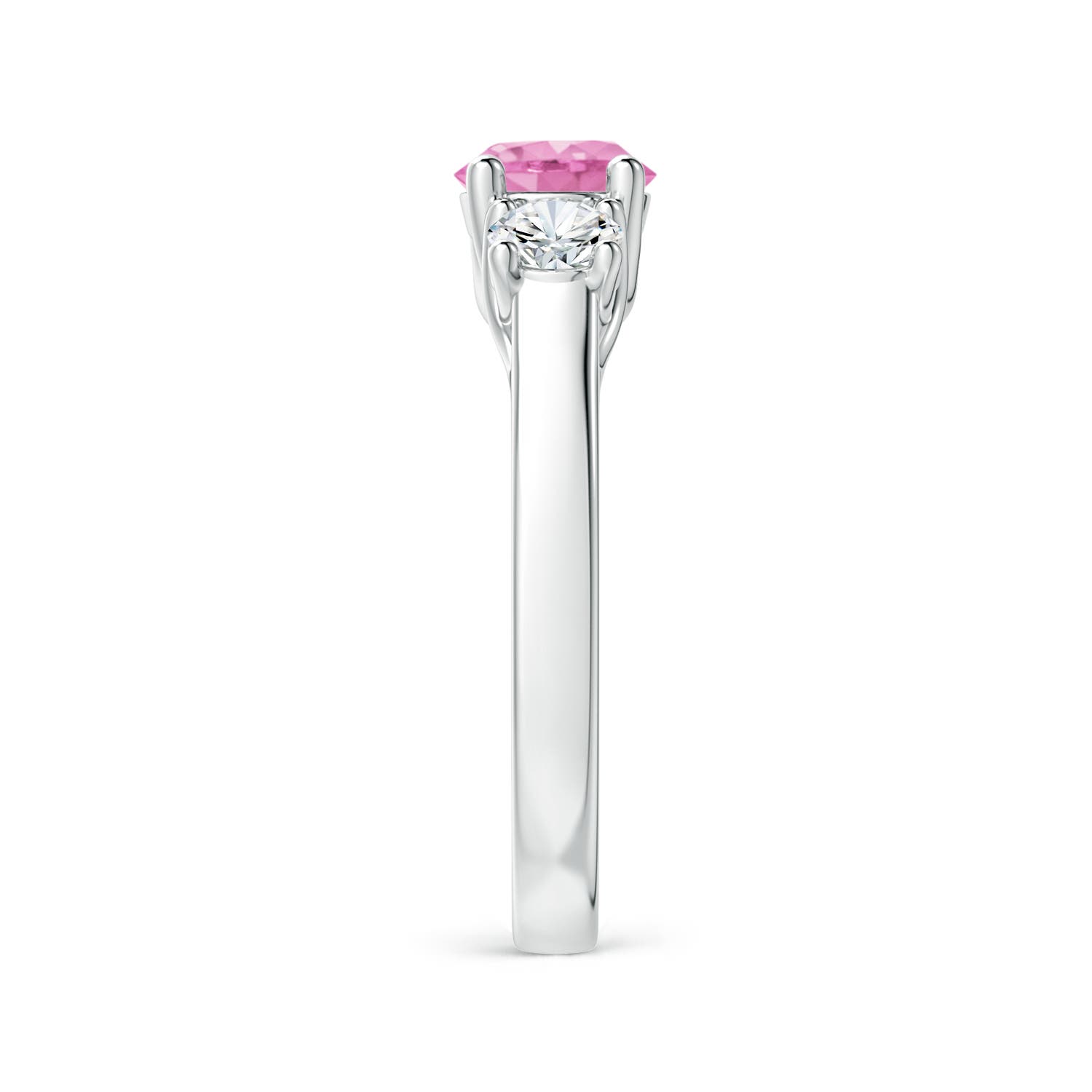 A - Pink Sapphire / 1.46 CT / 14 KT White Gold