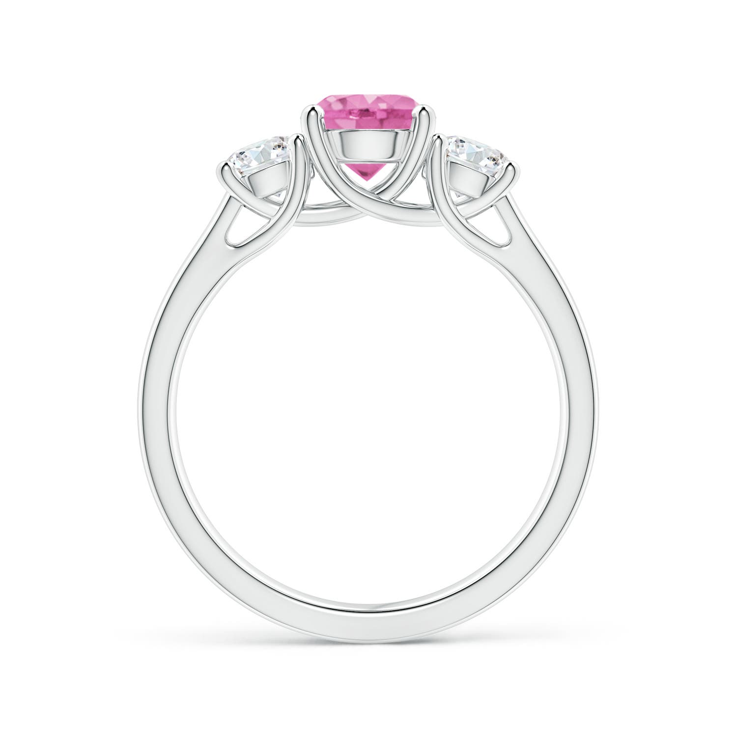 AA - Pink Sapphire / 1.46 CT / 14 KT White Gold