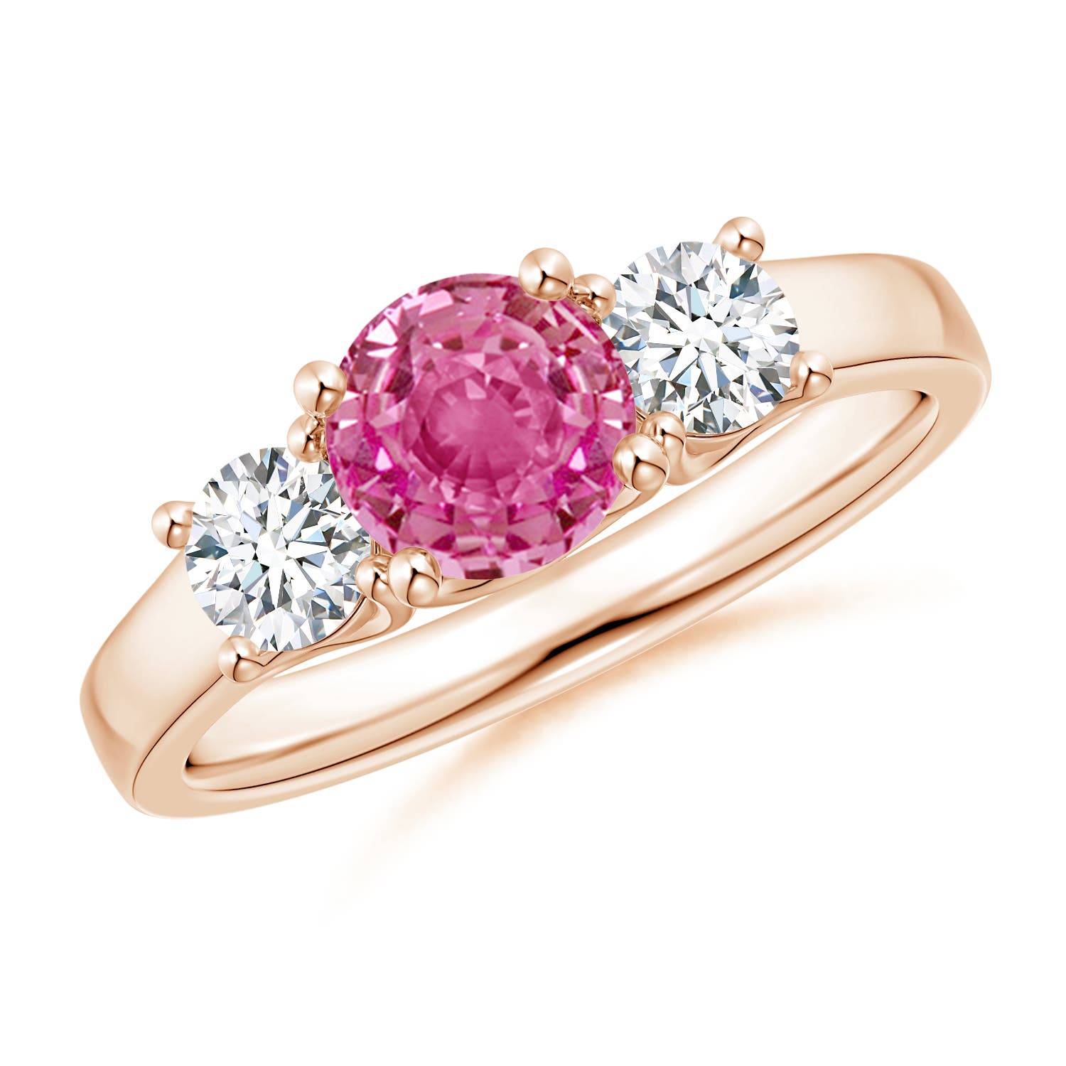 AAA - Pink Sapphire / 1.46 CT / 14 KT Rose Gold