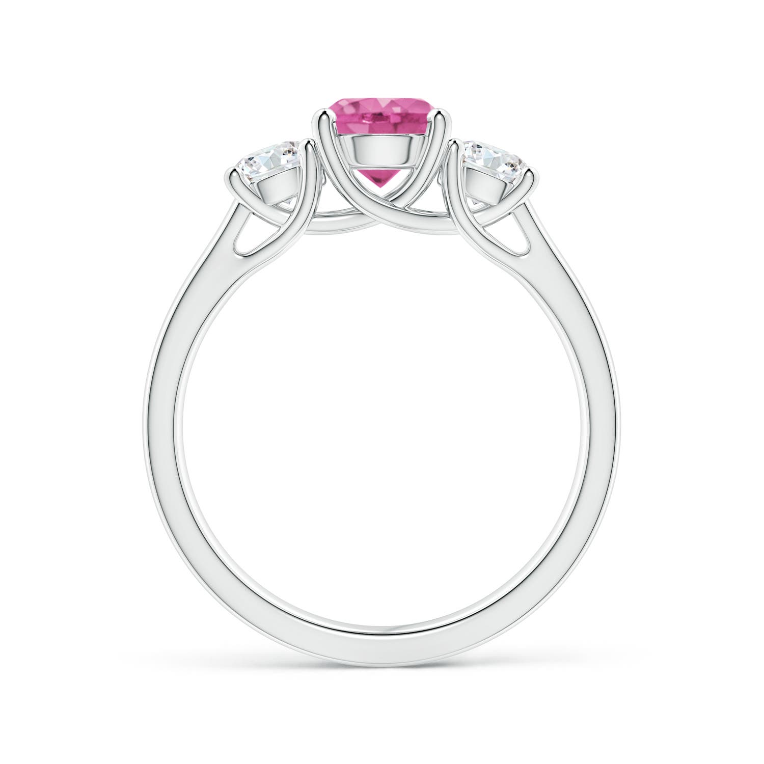 AAA - Pink Sapphire / 1.46 CT / 14 KT White Gold