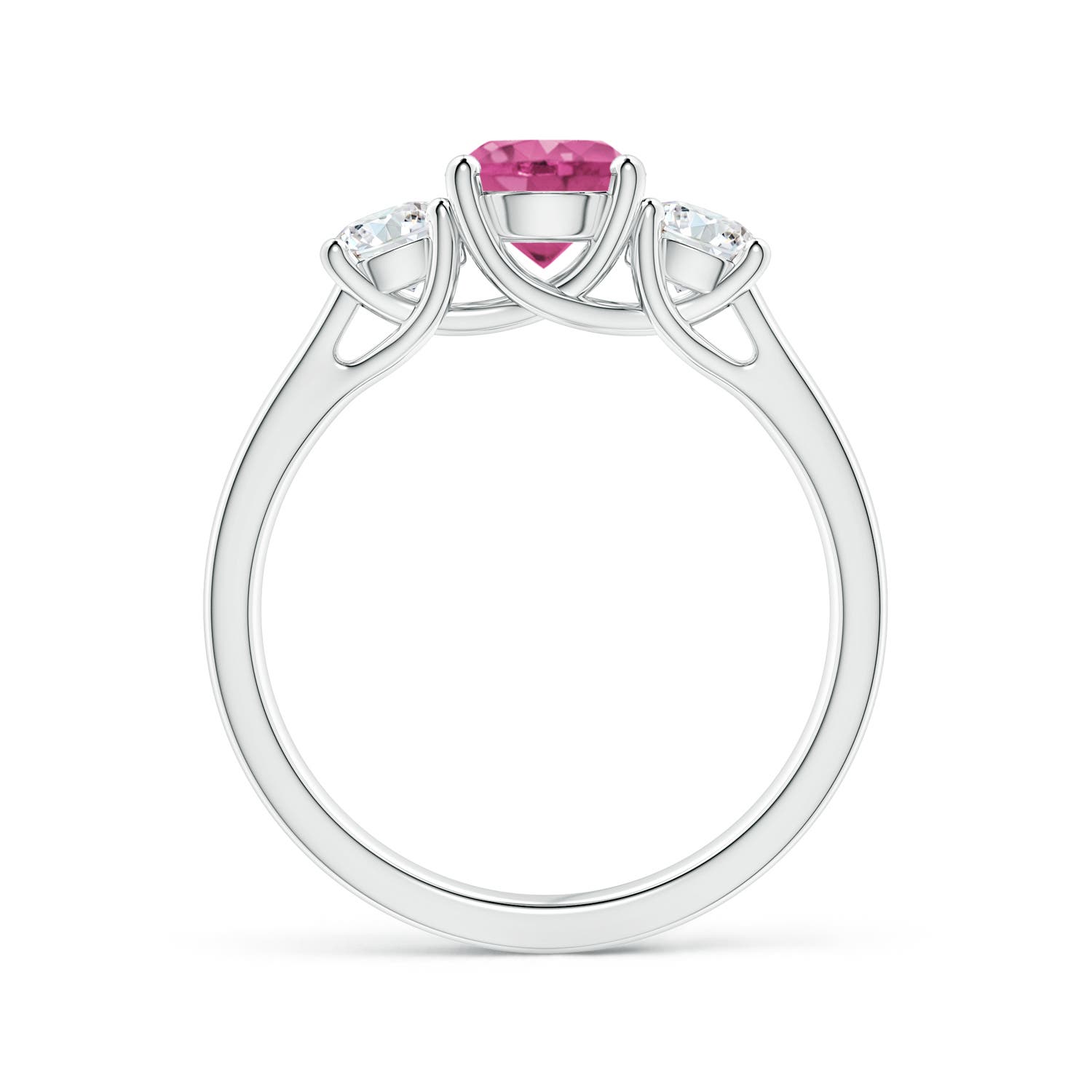 AAAA - Pink Sapphire / 1.46 CT / 14 KT White Gold