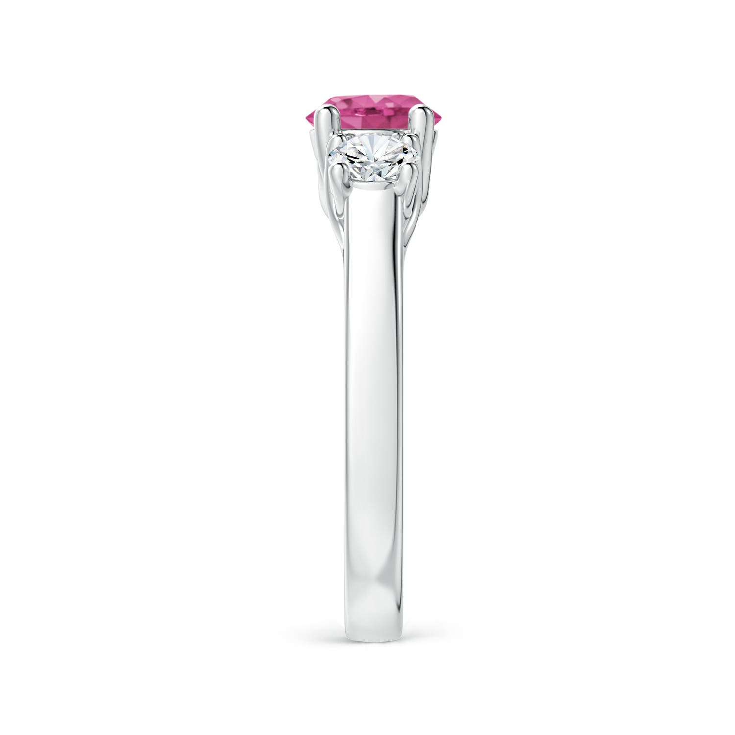 AAAA - Pink Sapphire / 1.46 CT / 14 KT White Gold