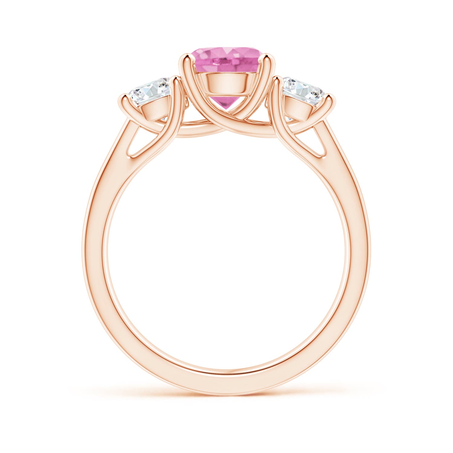 A - Pink Sapphire / 2.3 CT / 14 KT Rose Gold