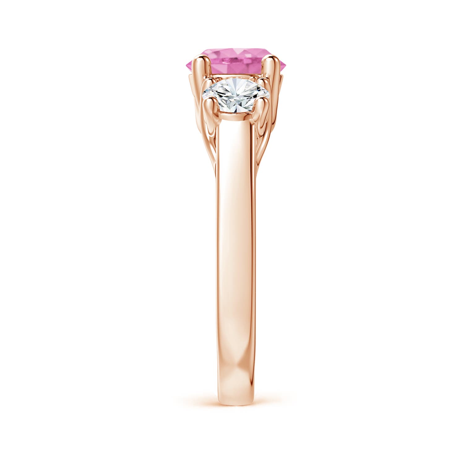 A - Pink Sapphire / 2.3 CT / 14 KT Rose Gold