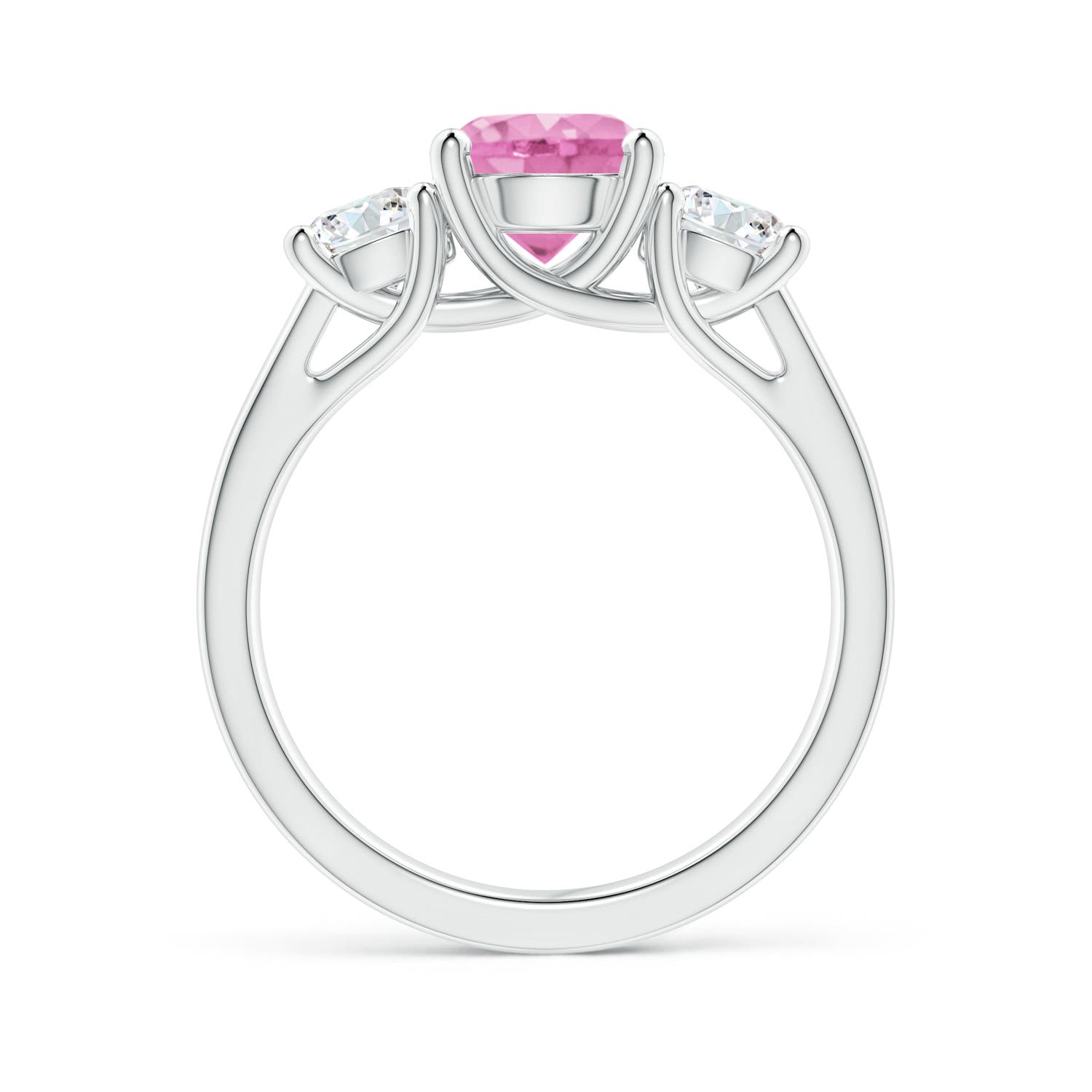 A - Pink Sapphire / 2.3 CT / 14 KT White Gold