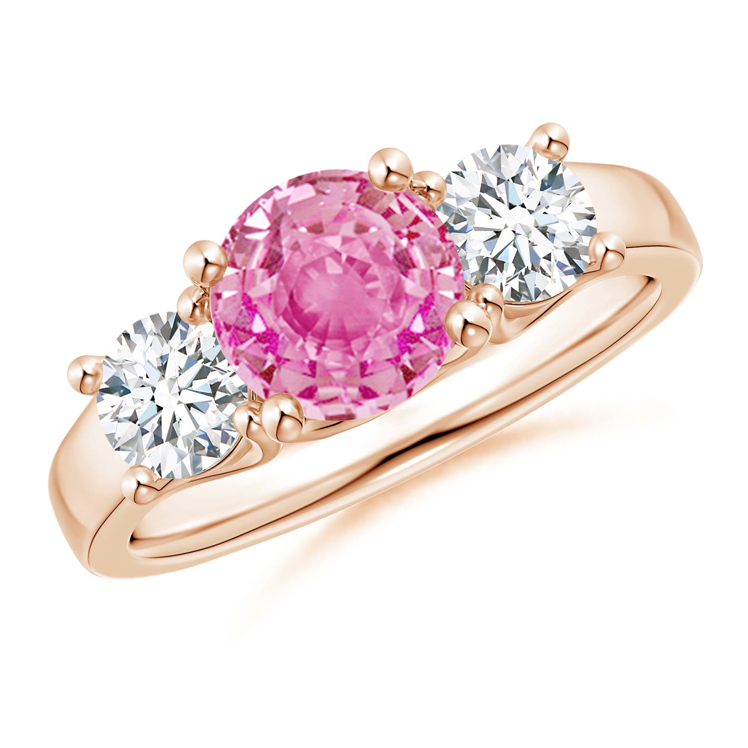 AA - Pink Sapphire / 2.3 CT / 14 KT Rose Gold