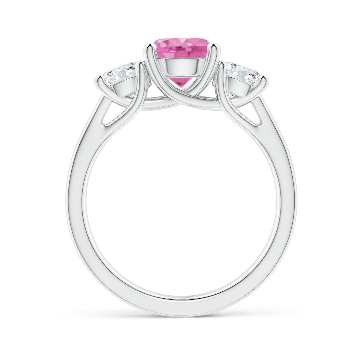 AA - Pink Sapphire / 2.3 CT / 14 KT White Gold