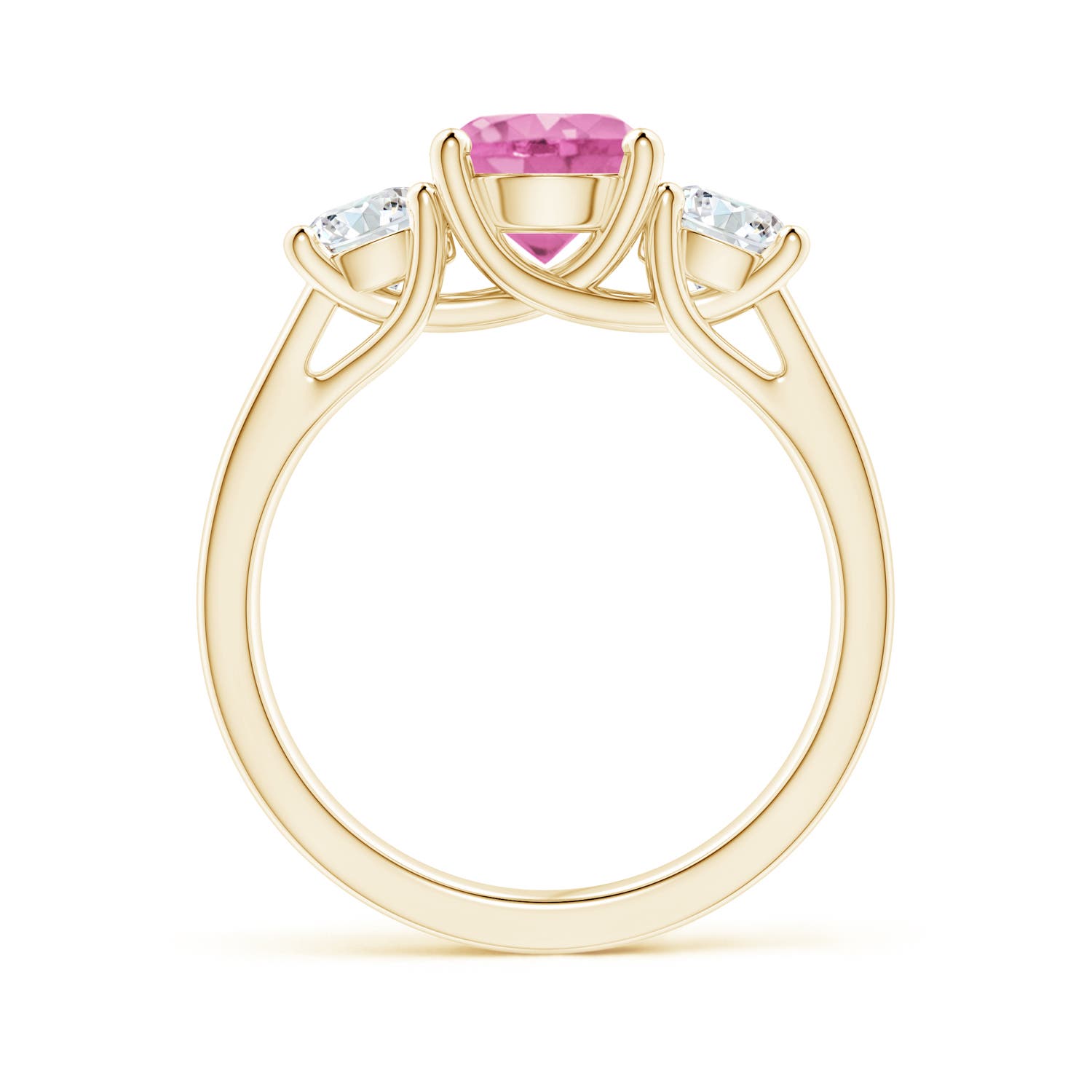 AA - Pink Sapphire / 2.3 CT / 14 KT Yellow Gold