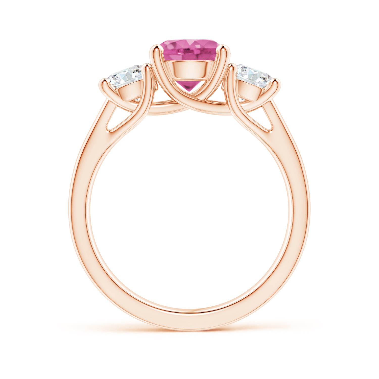 AAA - Pink Sapphire / 2.3 CT / 14 KT Rose Gold