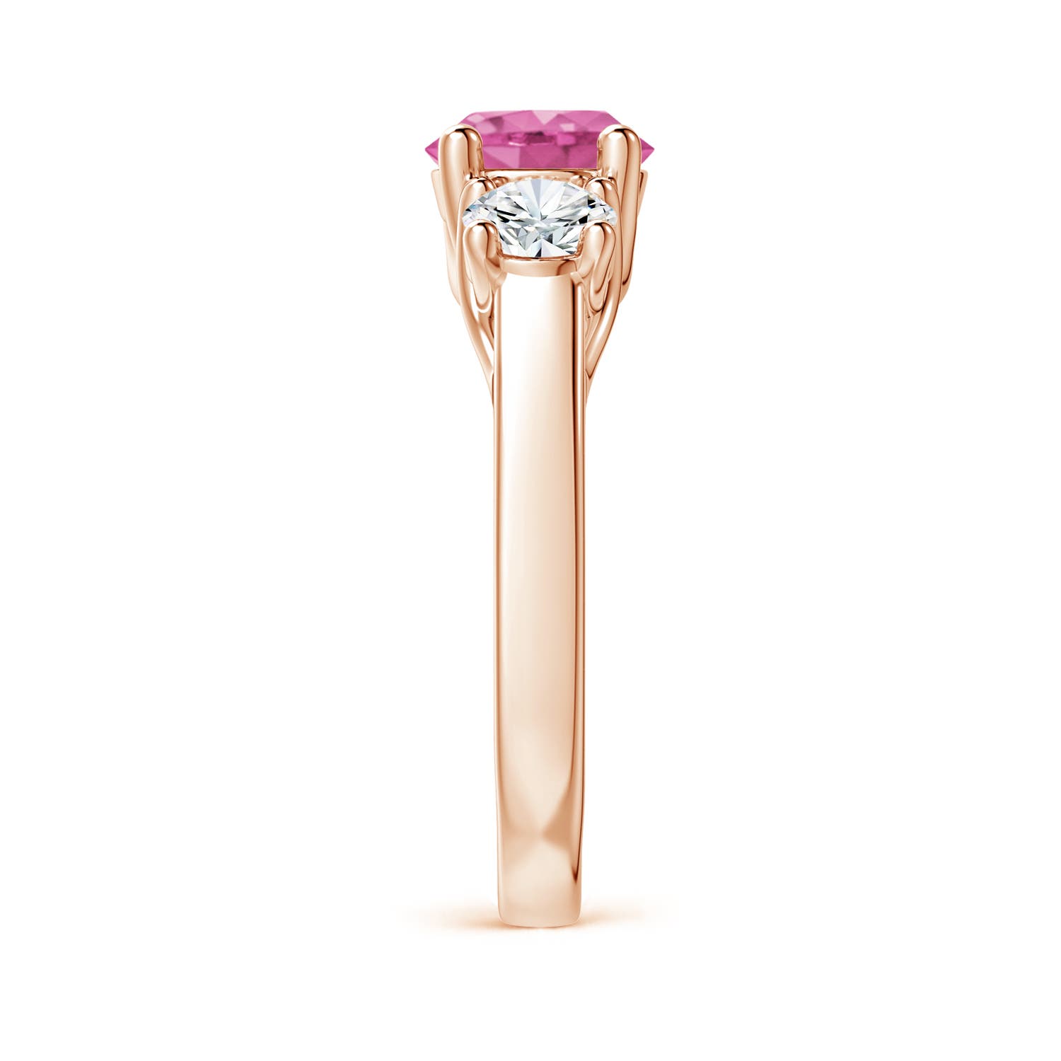 AAA - Pink Sapphire / 2.3 CT / 14 KT Rose Gold