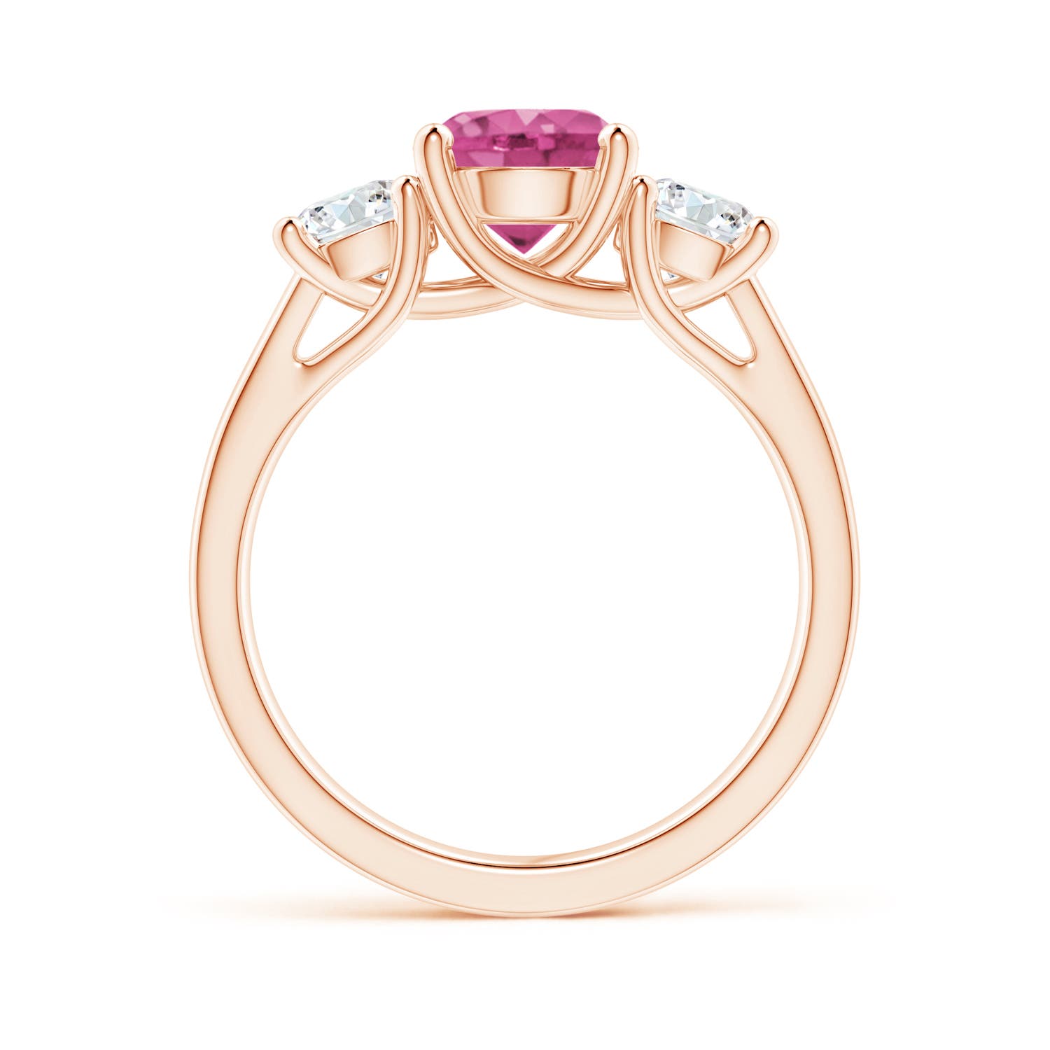 AAAA - Pink Sapphire / 2.3 CT / 14 KT Rose Gold