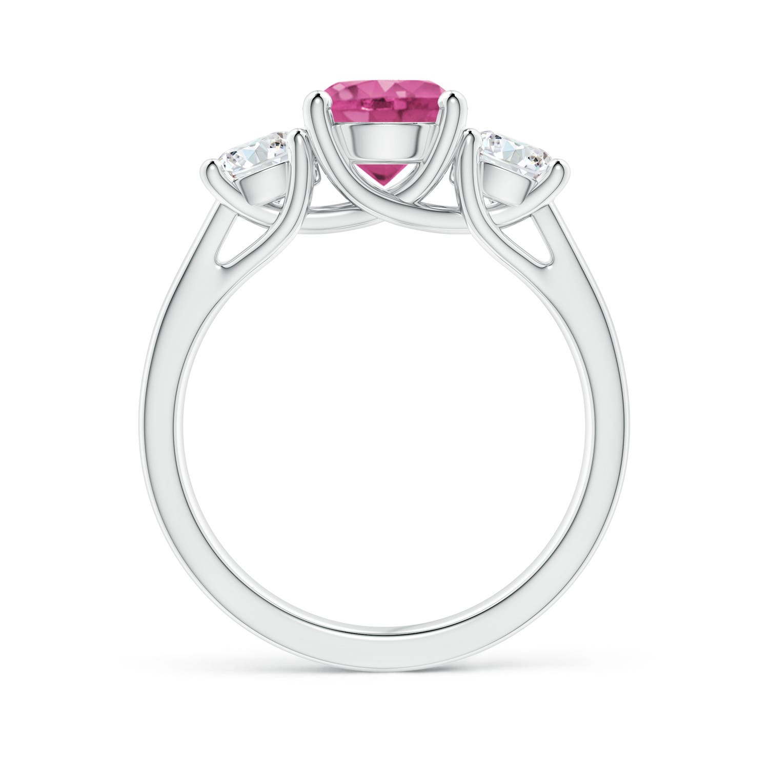 AAAA - Pink Sapphire / 2.3 CT / 14 KT White Gold