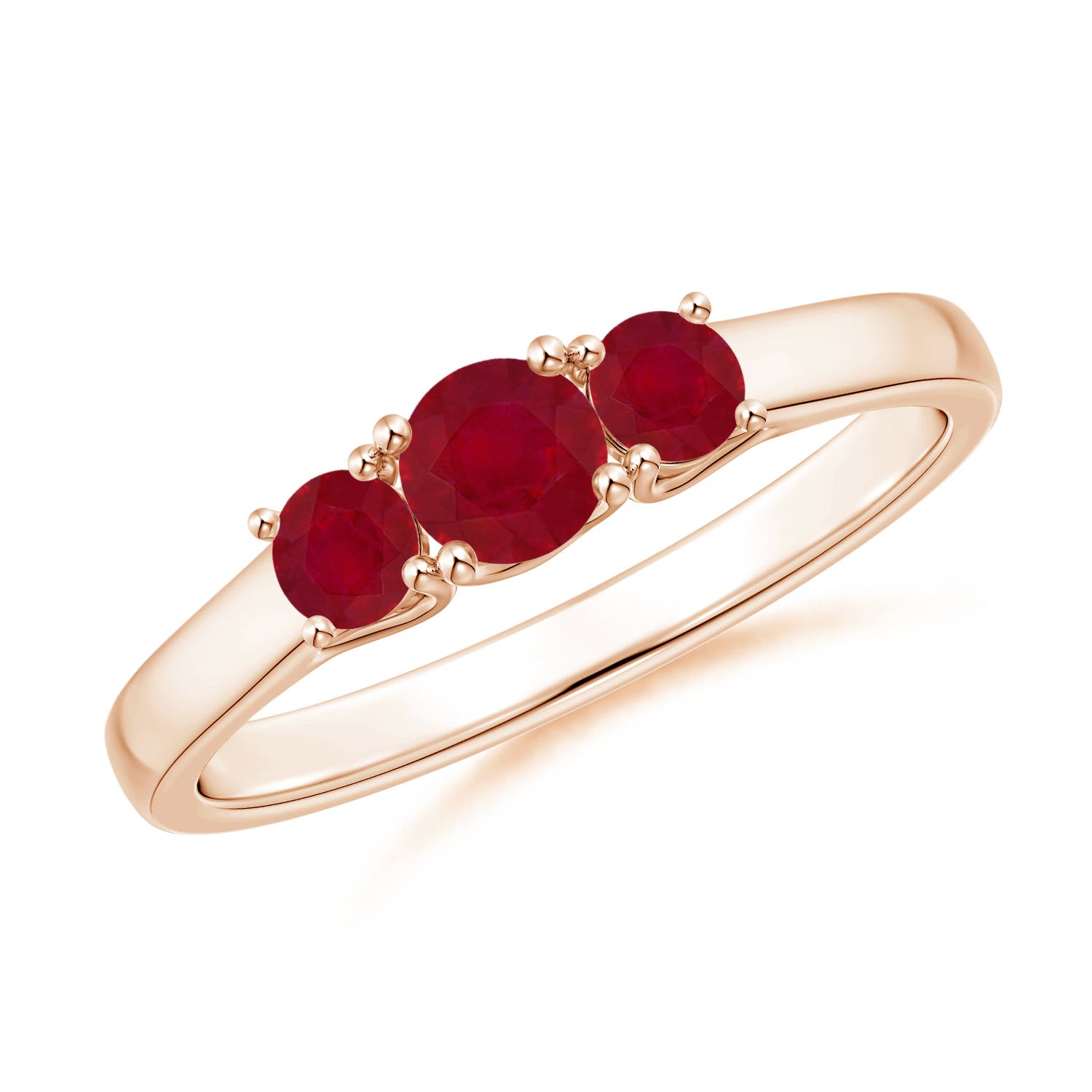 AA - Ruby / 0.64 CT / 14 KT Rose Gold