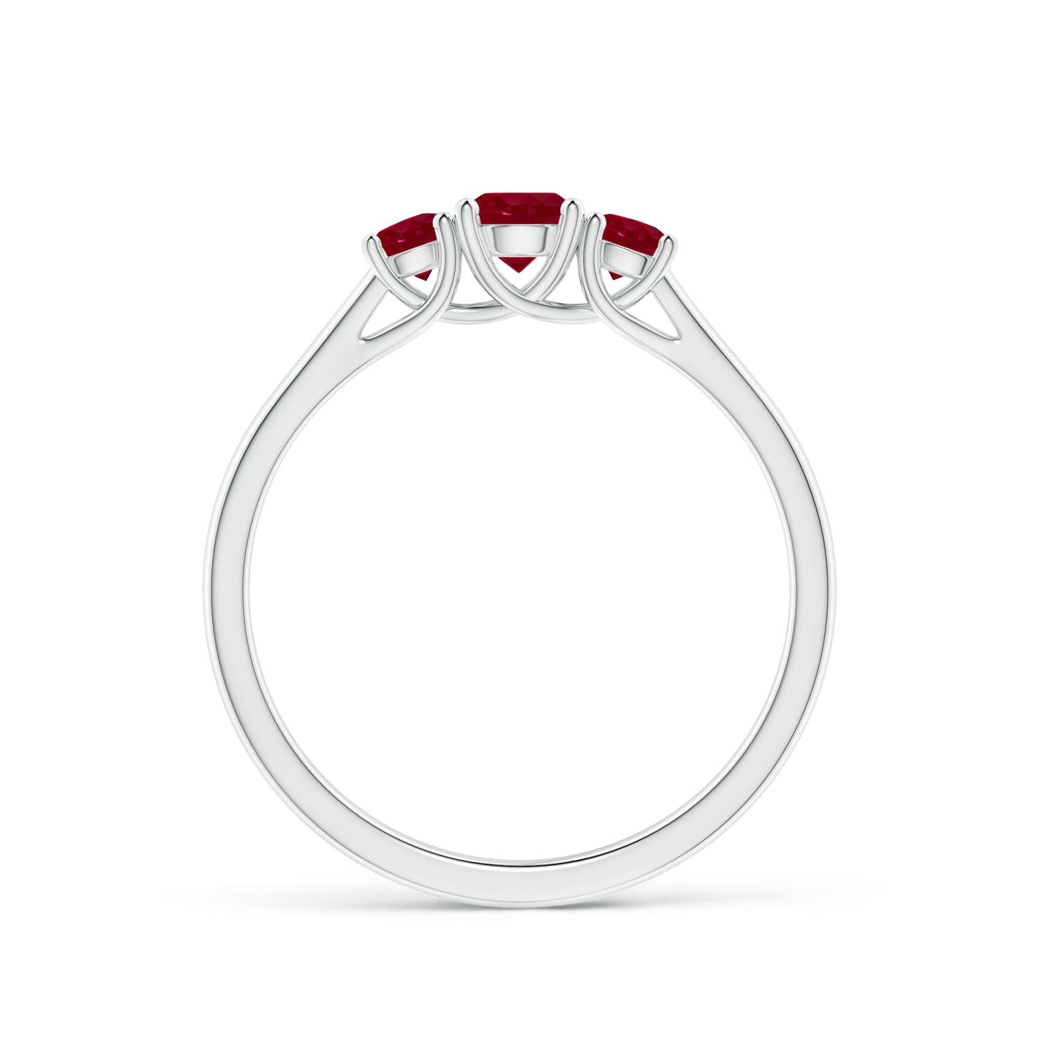 AA - Ruby / 0.64 CT / 14 KT White Gold