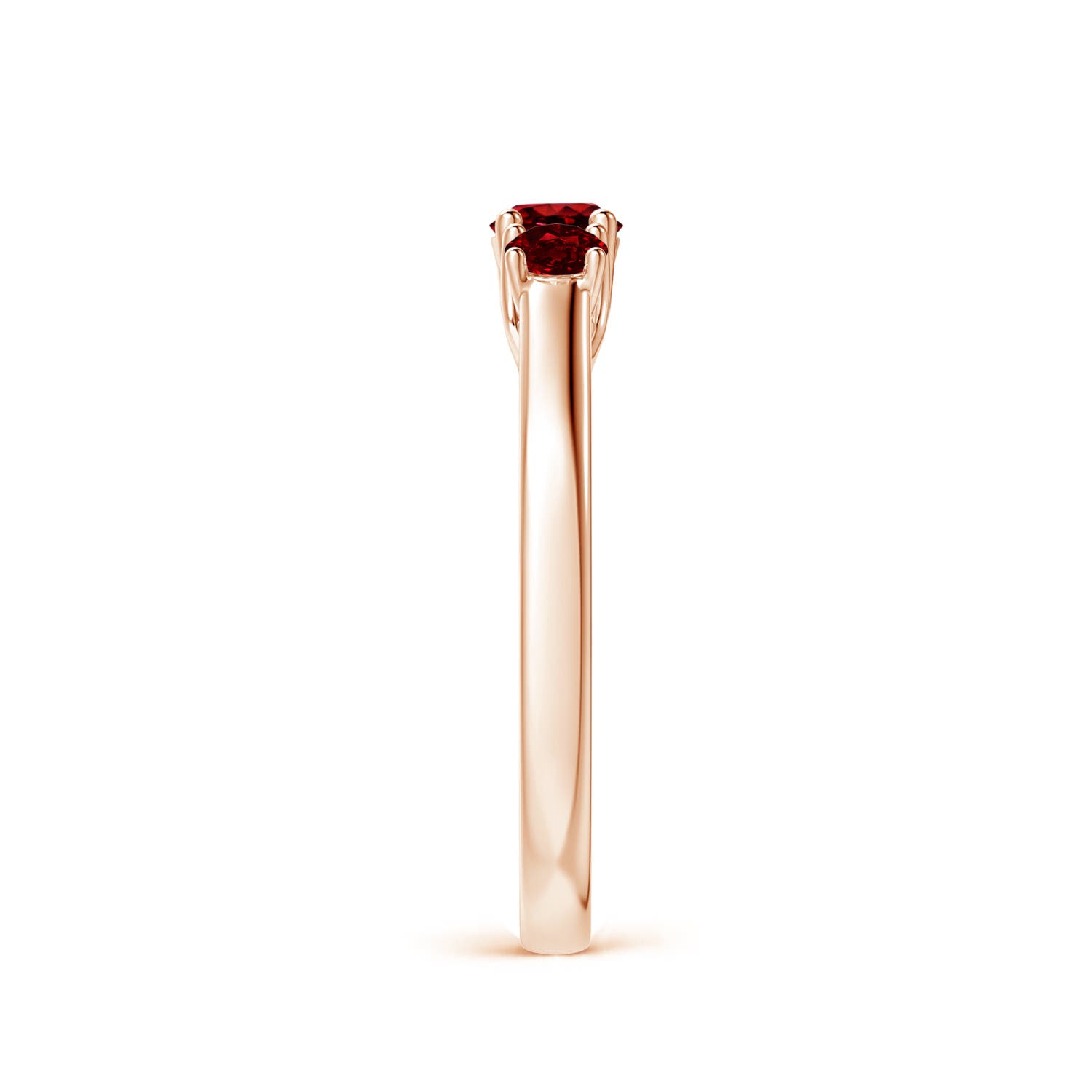 AAAA - Ruby / 0.64 CT / 14 KT Rose Gold