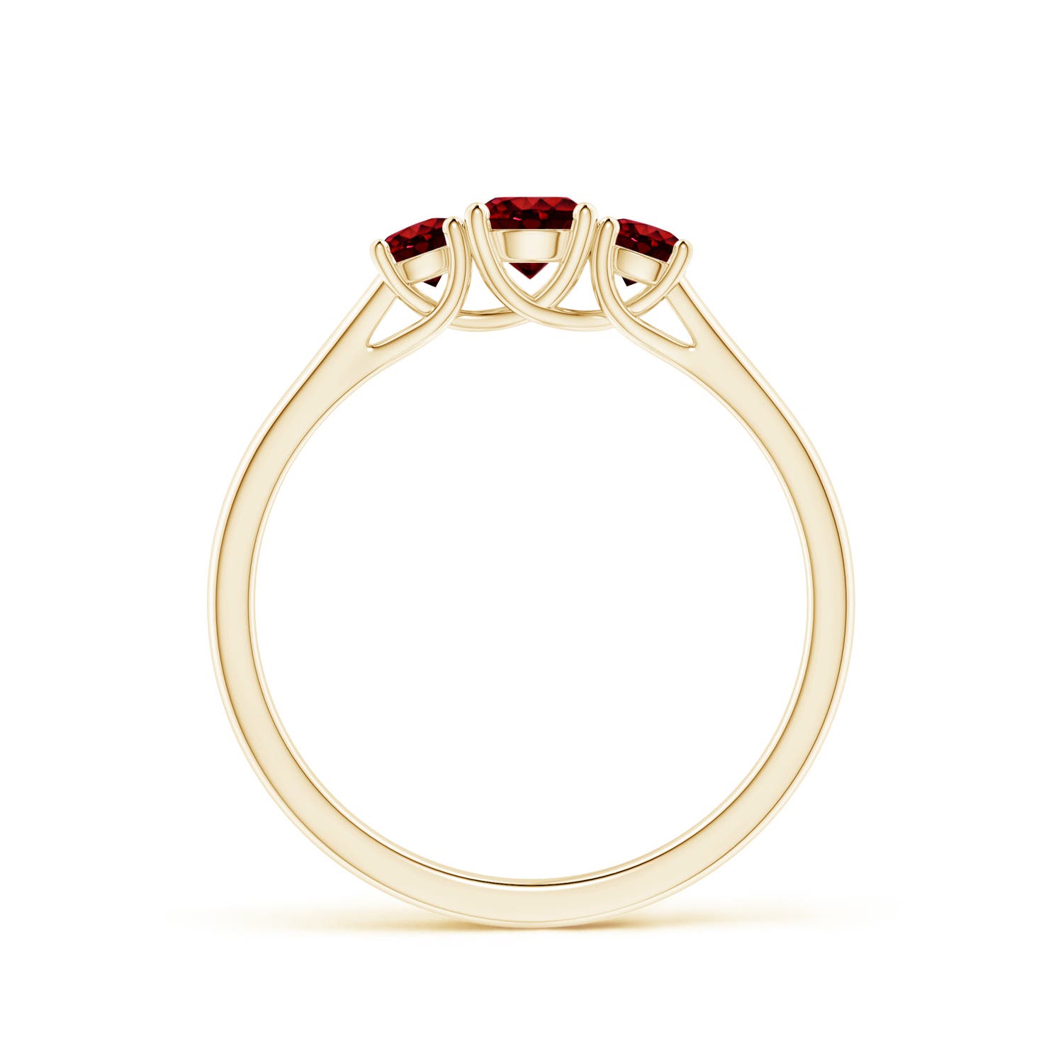 AAAA - Ruby / 0.64 CT / 14 KT Yellow Gold