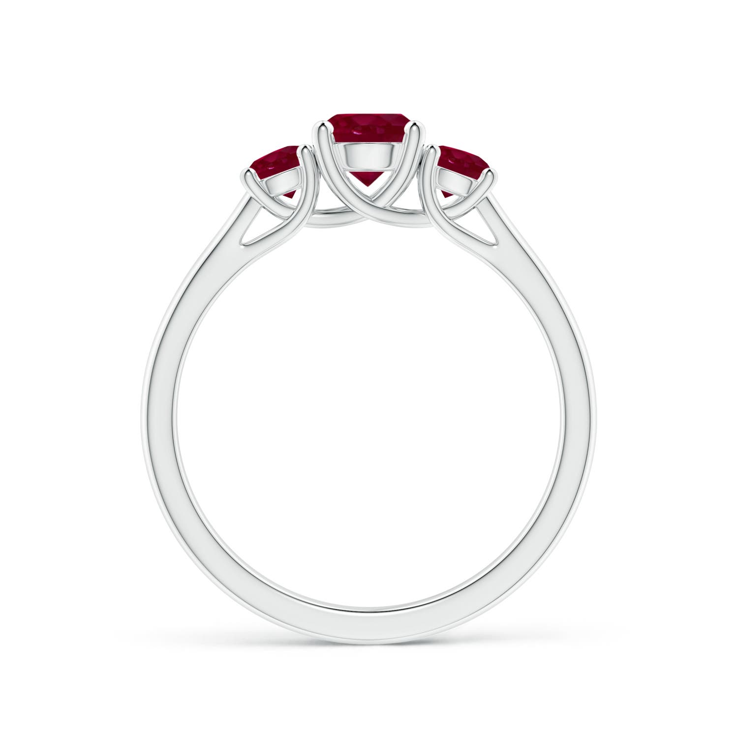 A - Ruby / 1.06 CT / 14 KT White Gold