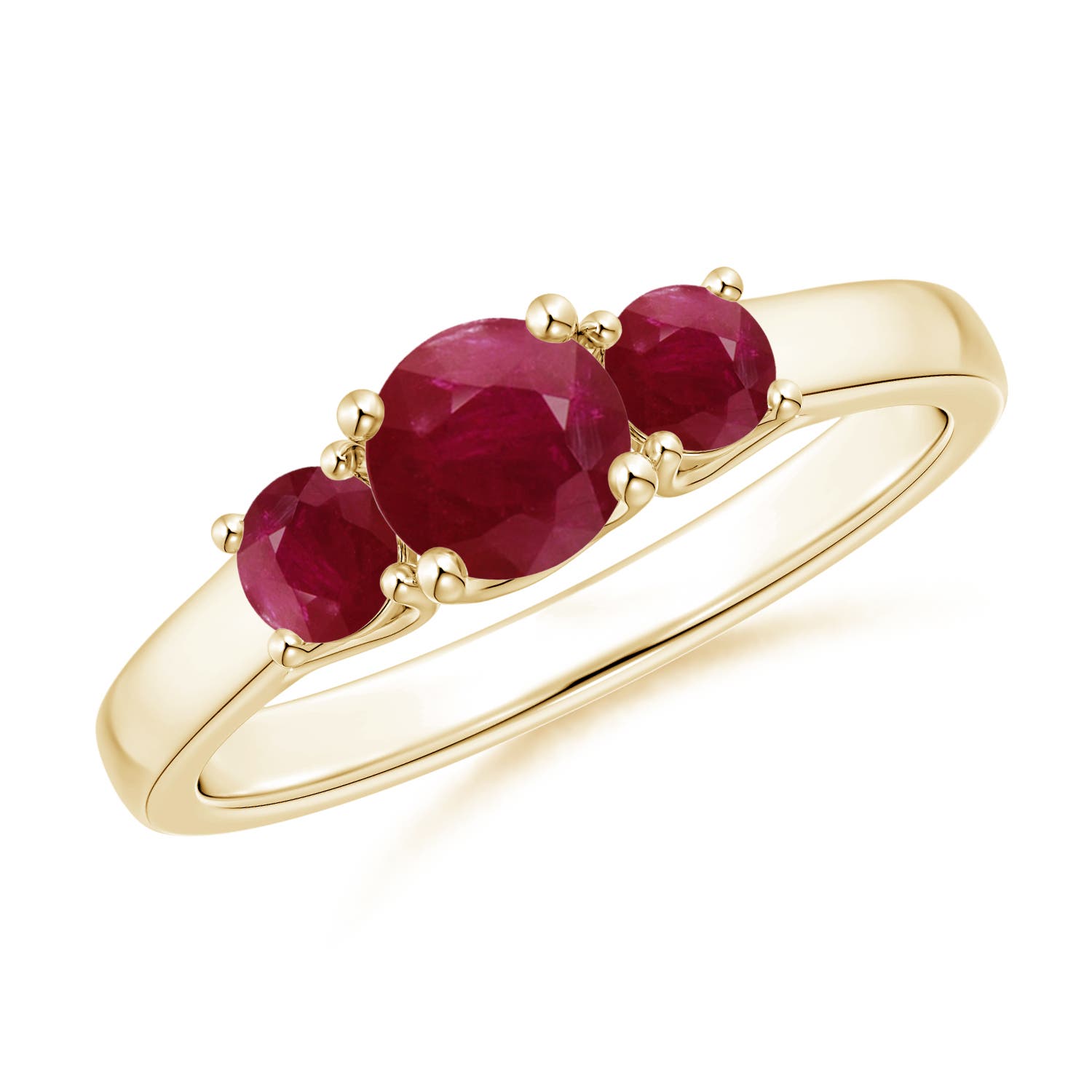 A - Ruby / 1.06 CT / 14 KT Yellow Gold