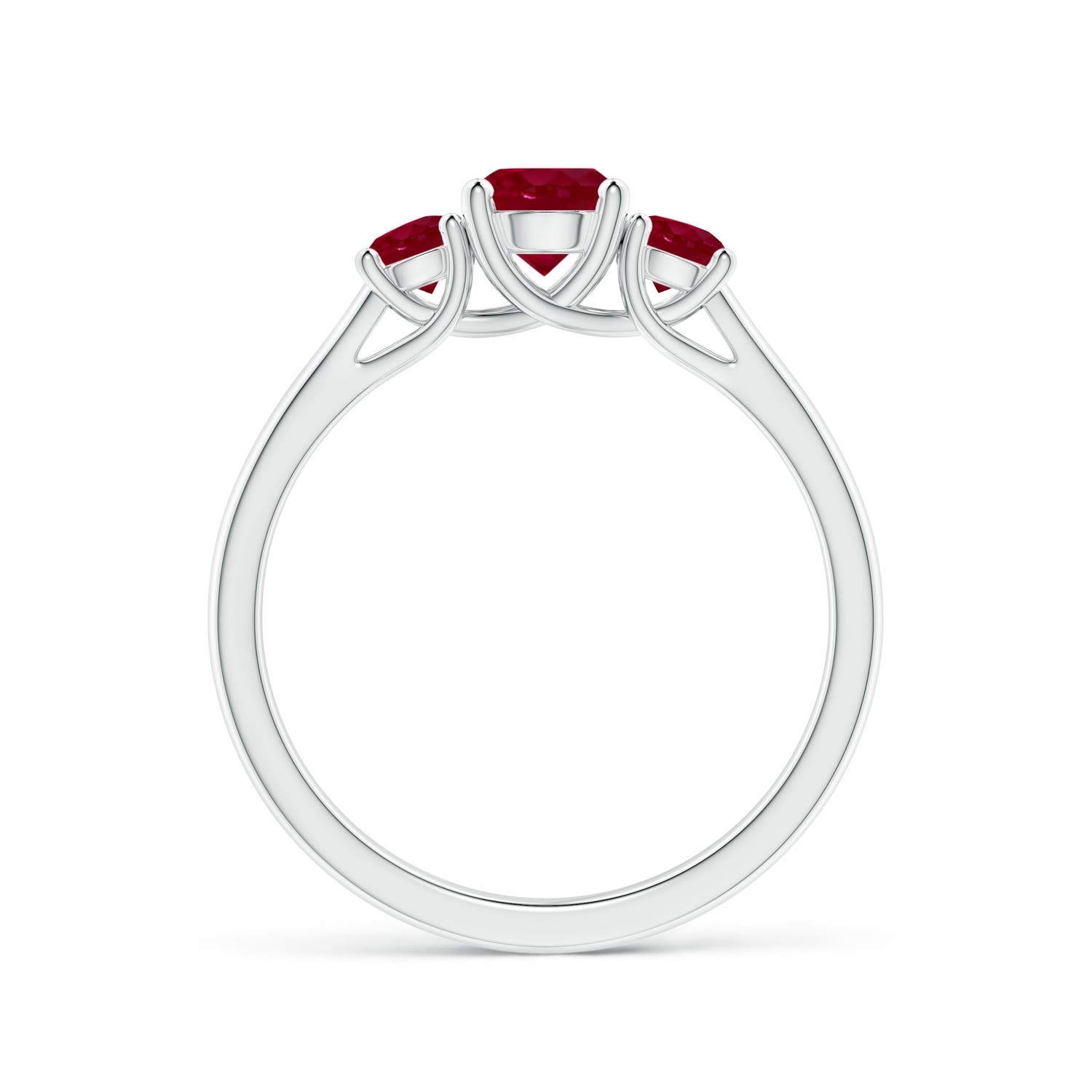 AA - Ruby / 1.06 CT / 14 KT White Gold