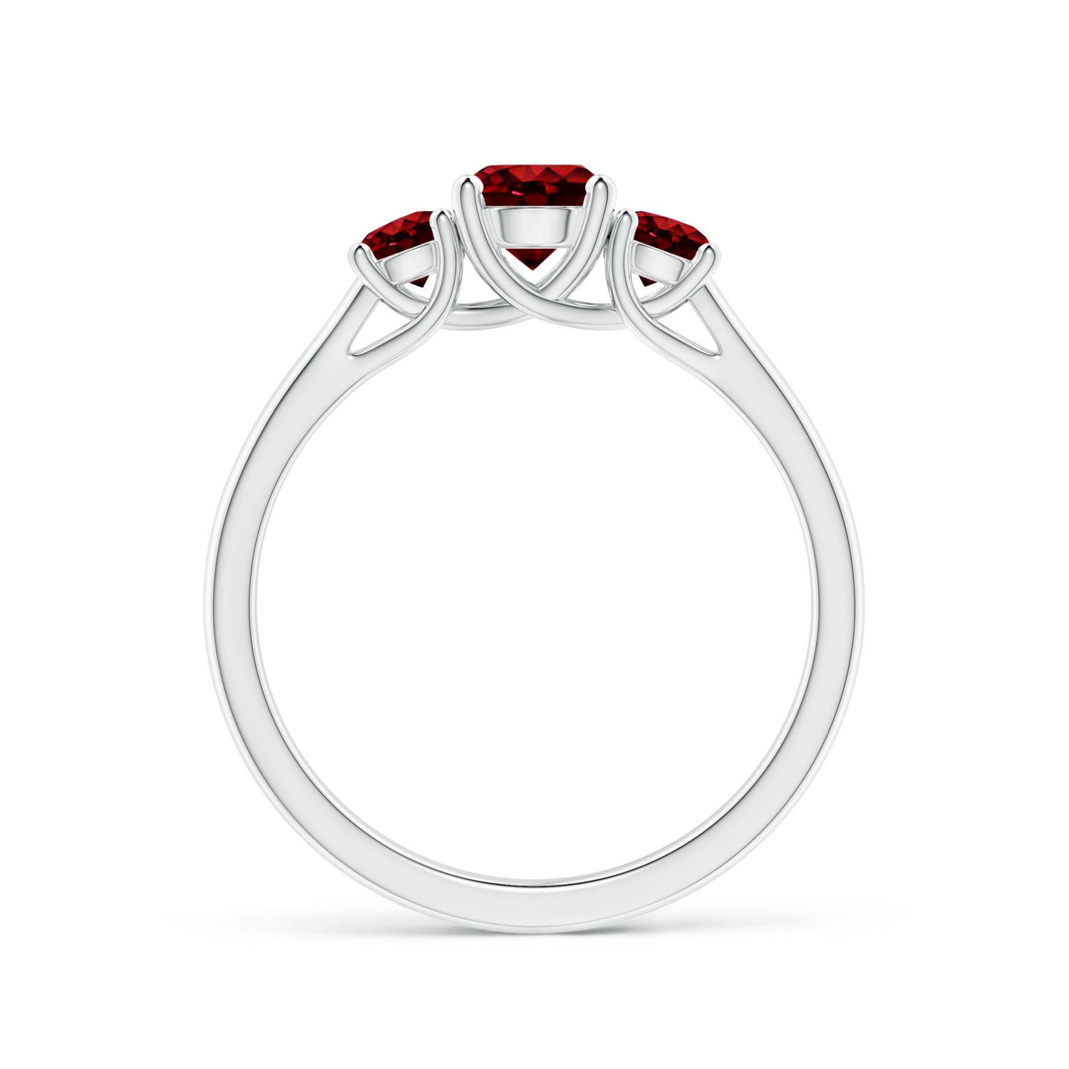 AAAA - Ruby / 1.06 CT / 14 KT White Gold