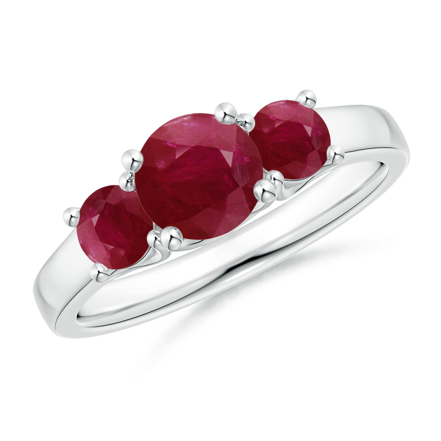 A - Ruby / 1.68 CT / 14 KT White Gold