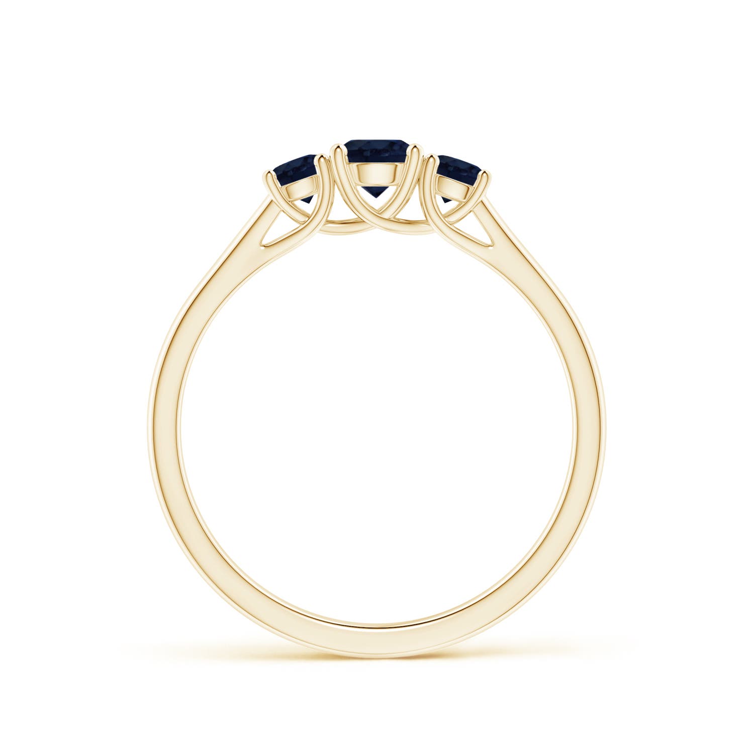 A - Blue Sapphire / 0.61 CT / 14 KT Yellow Gold