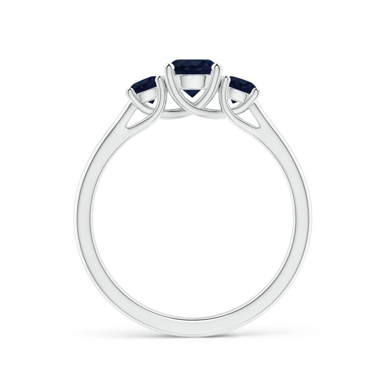 A - Blue Sapphire / 1.04 CT / 14 KT White Gold