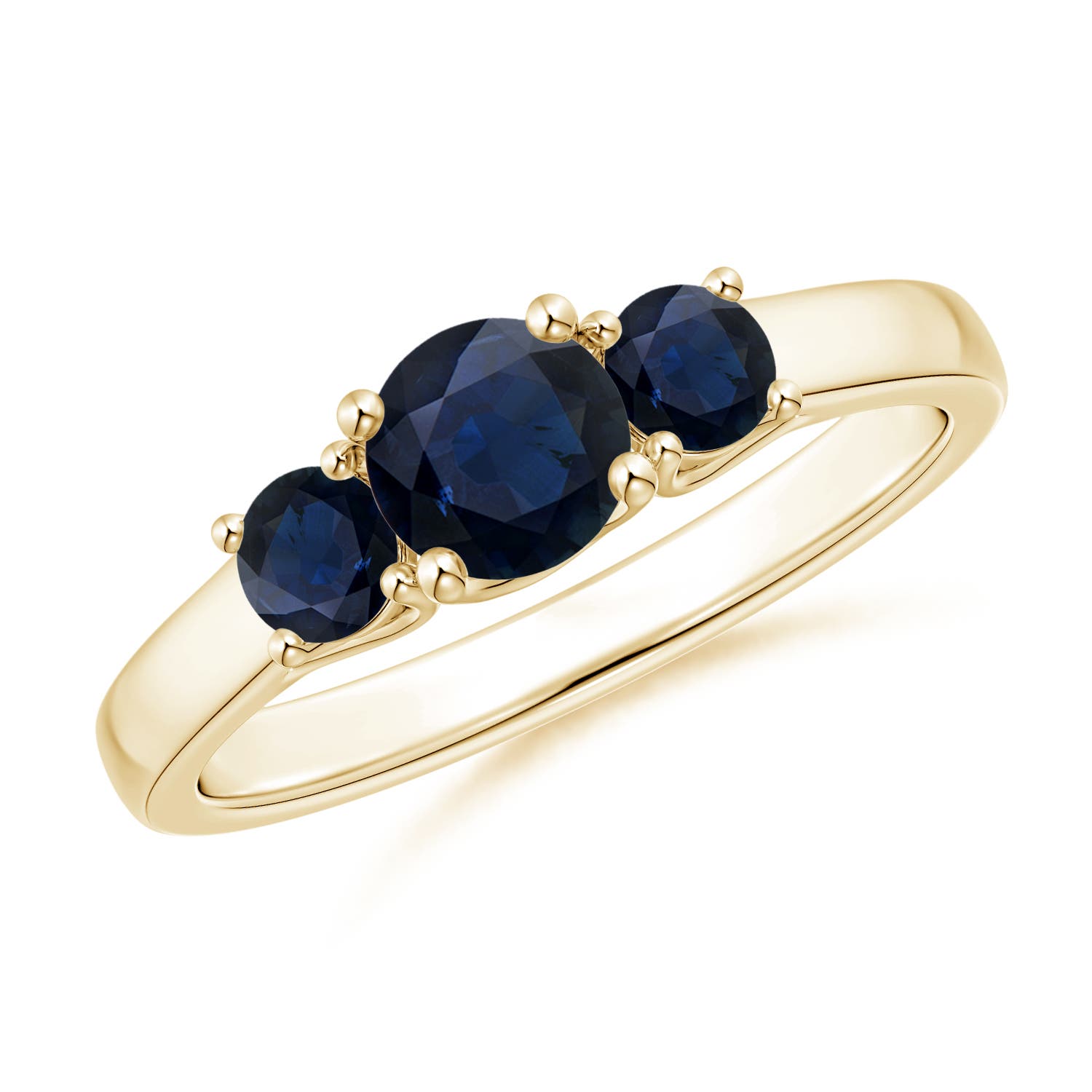 A - Blue Sapphire / 1.04 CT / 14 KT Yellow Gold