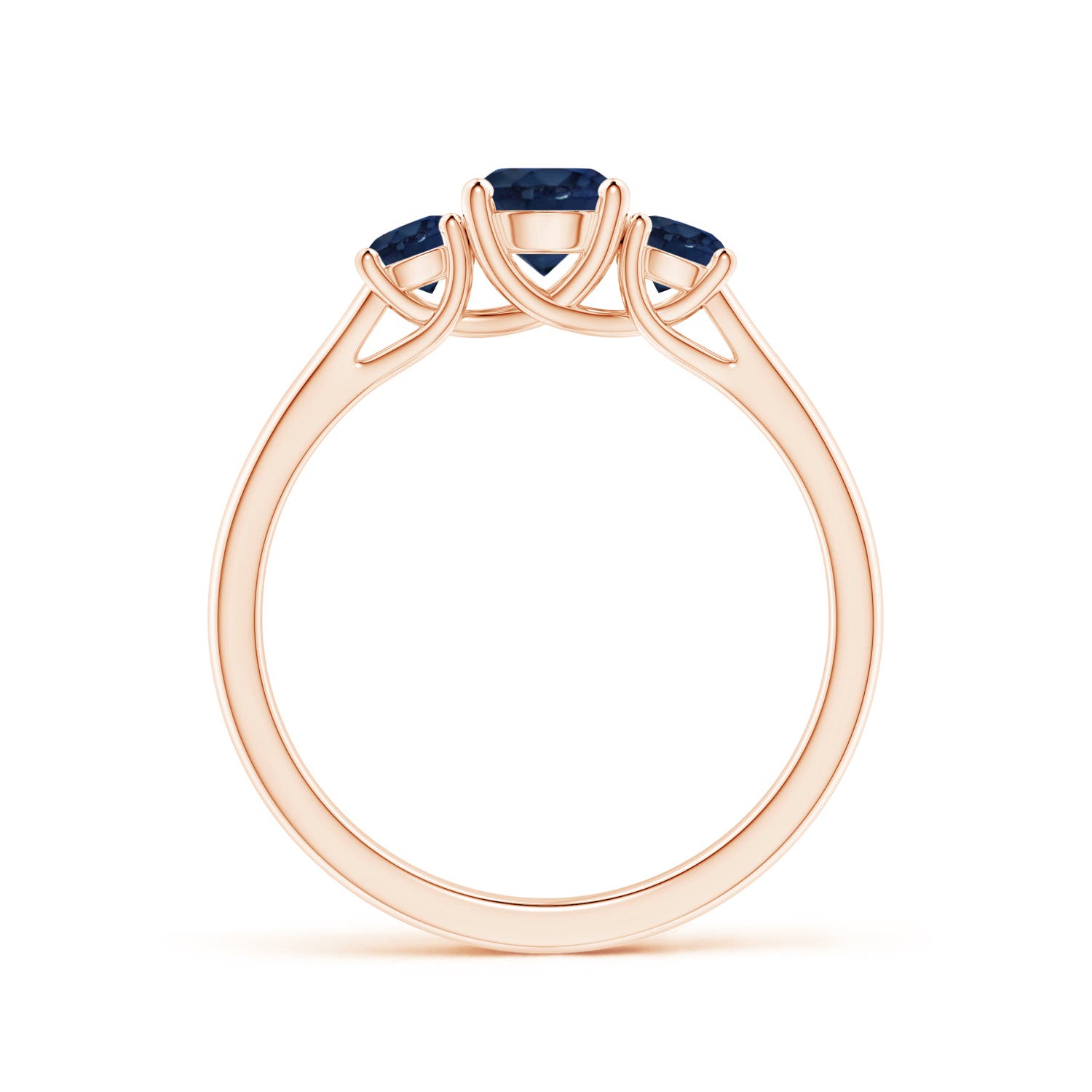 AA - Blue Sapphire / 1.04 CT / 14 KT Rose Gold