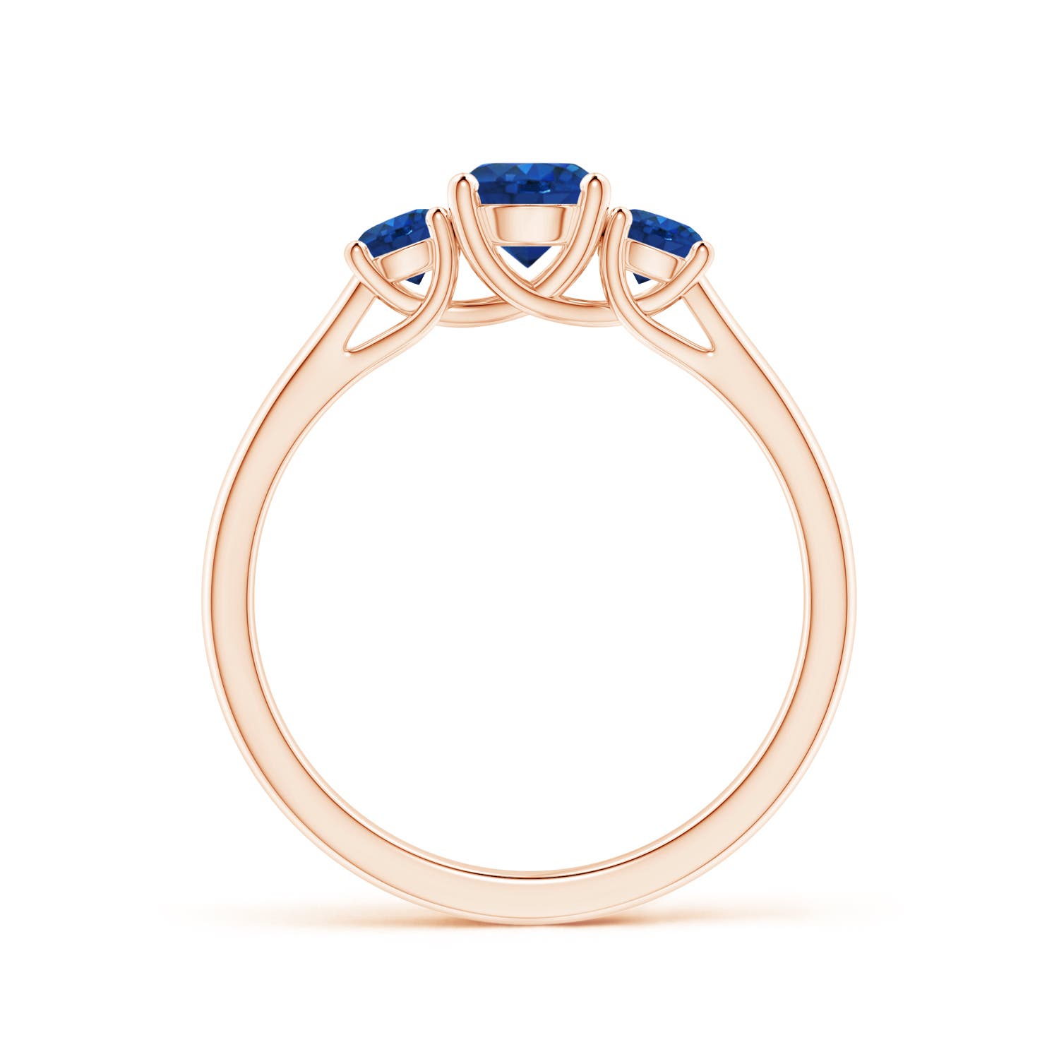 AAA - Blue Sapphire / 1.04 CT / 14 KT Rose Gold